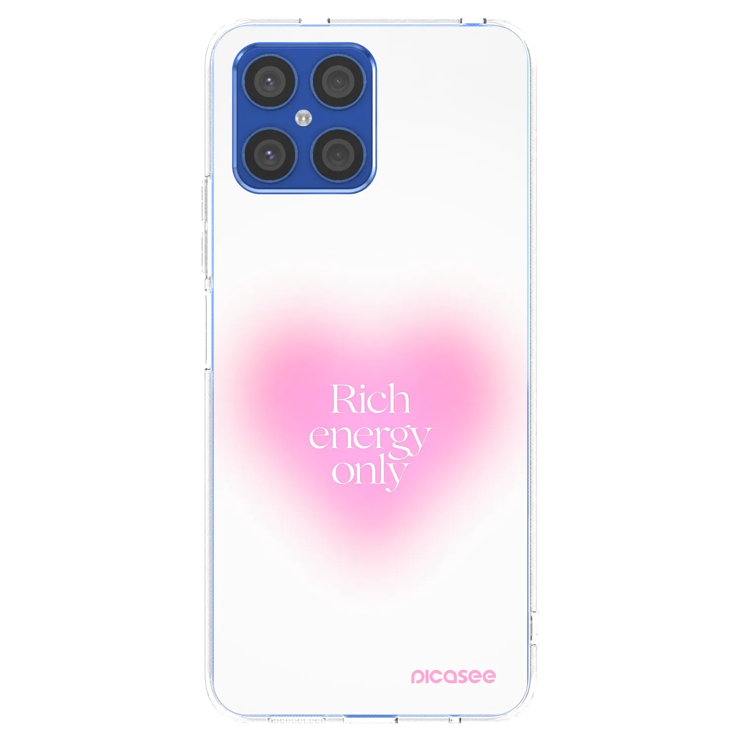 Picasee silikonska prozirna maskica za Honor X8 4G - Rich Energy