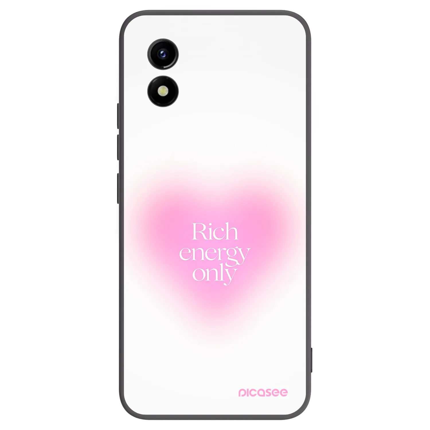 Picasee crna silikonska maskica za Vivo Y01 - Rich Energy