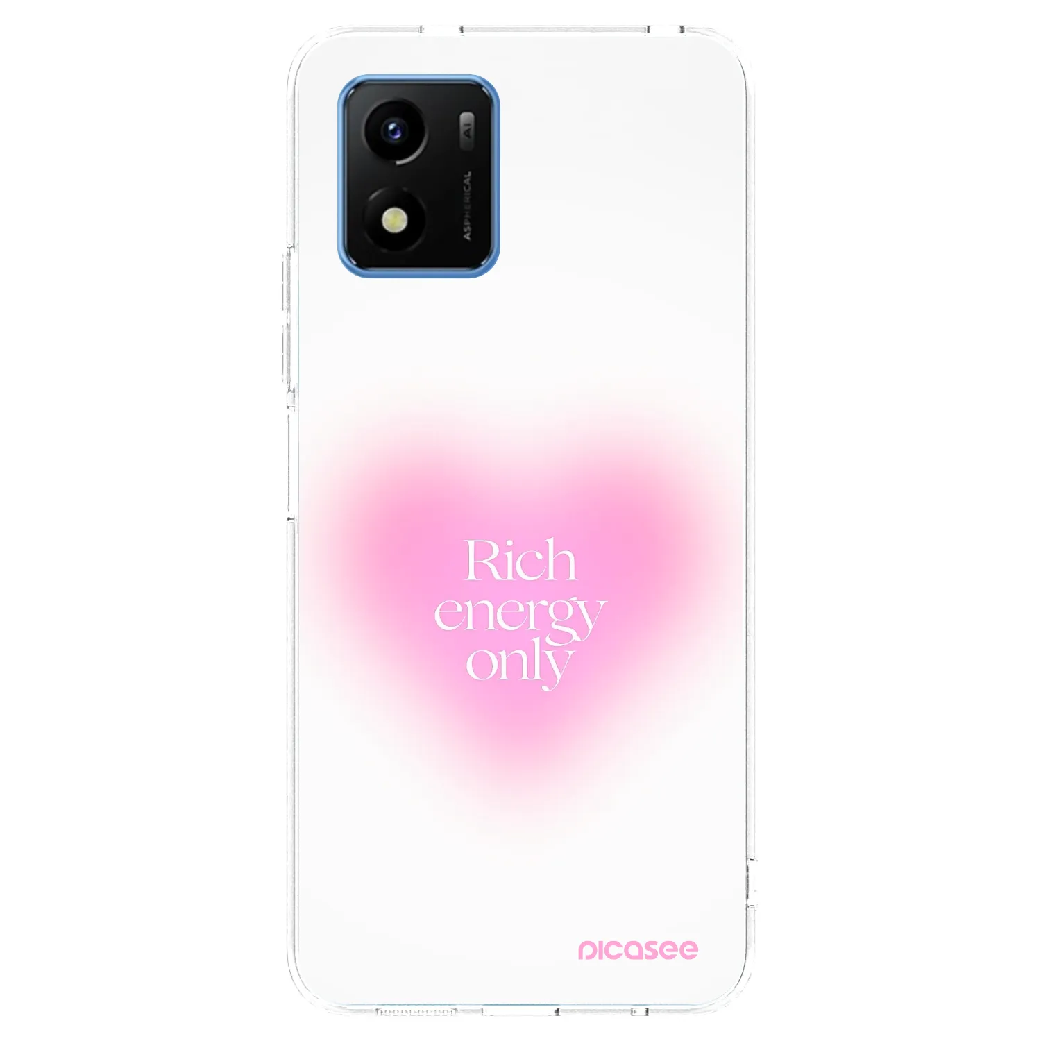 Picasee silikonska prozirna maskica za Vivo Y01 - Rich Energy