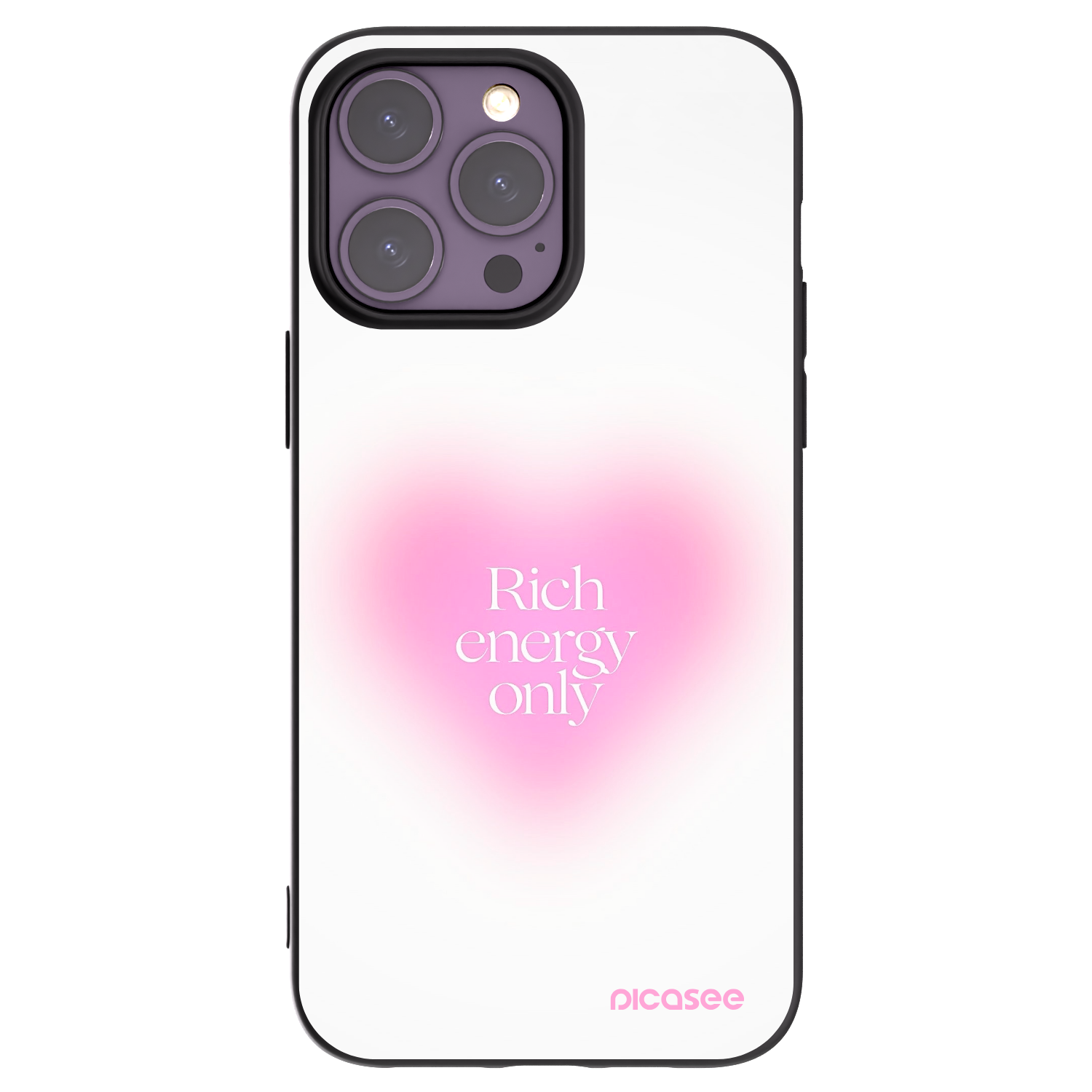 Picasee crna silikonska maskica za Apple iPhone 14 Pro Max - Rich Energy