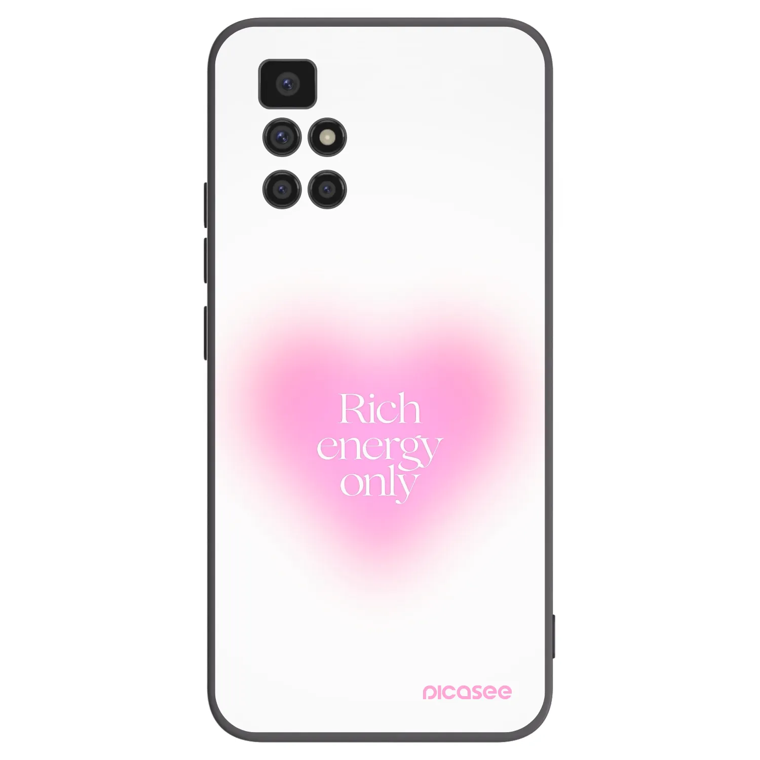 Picasee crna silikonska maskica za Xiaomi Redmi 10 (2022) - Rich Energy