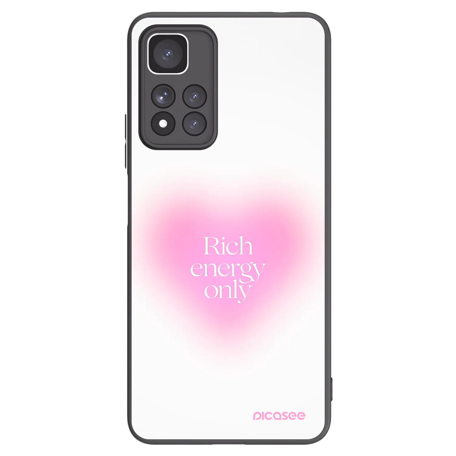 Picasee crna silikonska maskica za Xiaomi Redmi Note 11 Pro+ 5G - Rich Energy