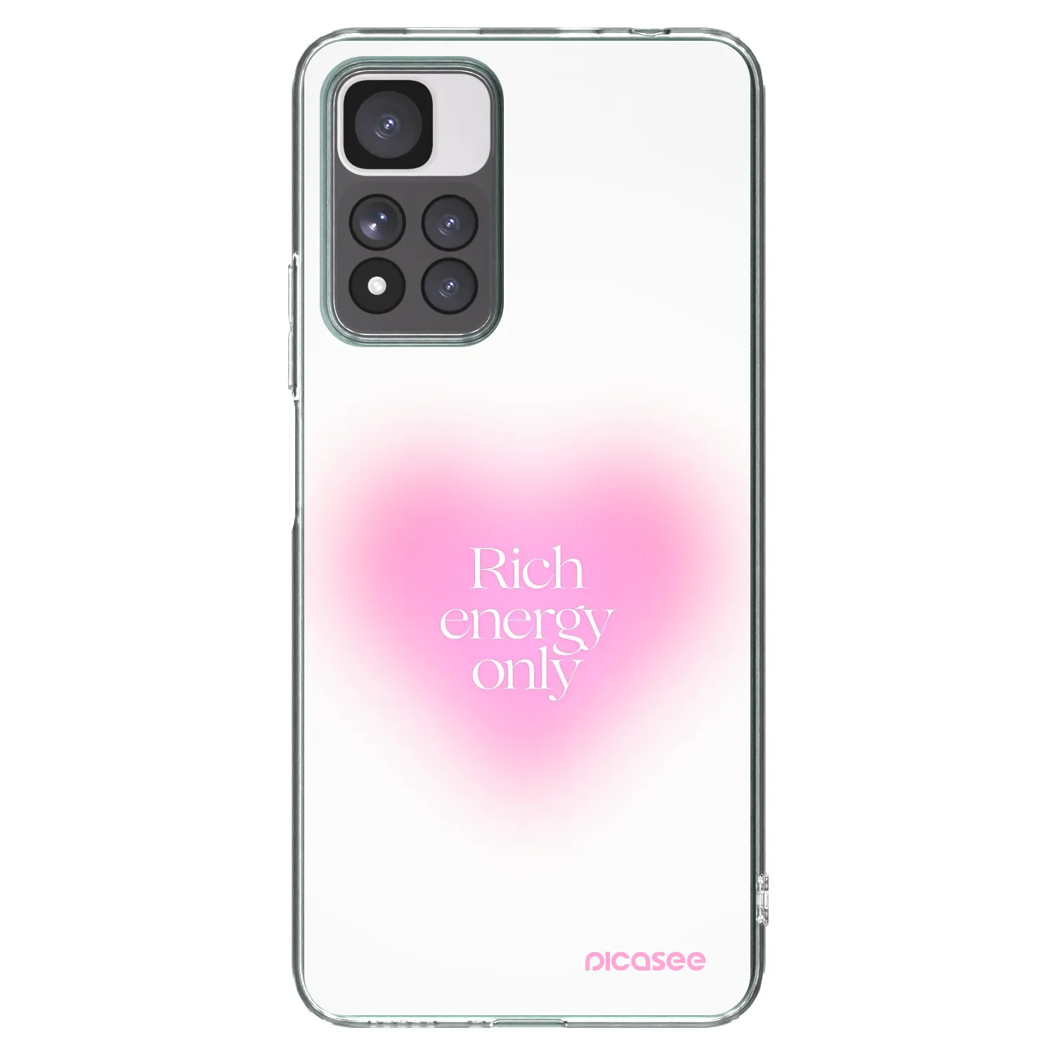 Picasee silikonska prozirna maskica za Xiaomi Redmi Note 11 Pro+ 5G - Rich Energy