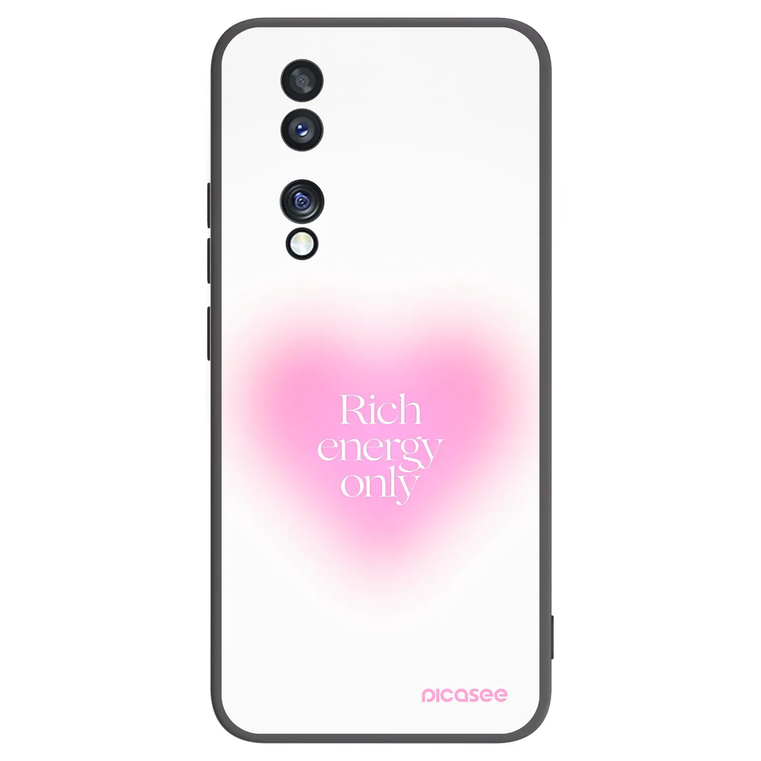 Picasee crna silikonska maskica za Honor 70 - Rich Energy
