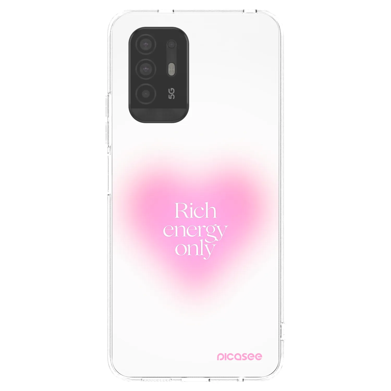 Picasee silikonska prozirna maskica za OPPO A94 5G - Rich Energy