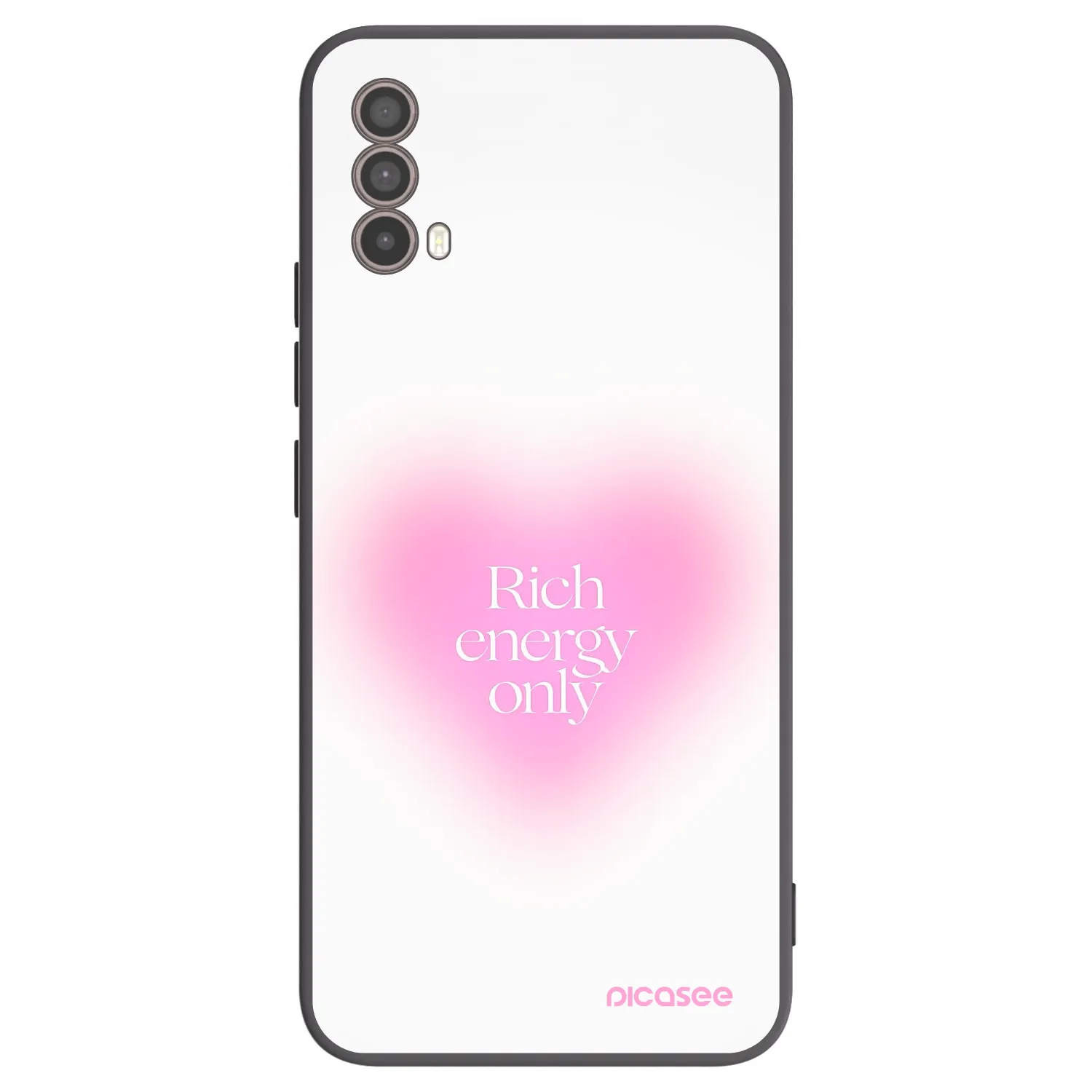 Picasee crna silikonska maskica za Motorola Moto E40 - Rich Energy