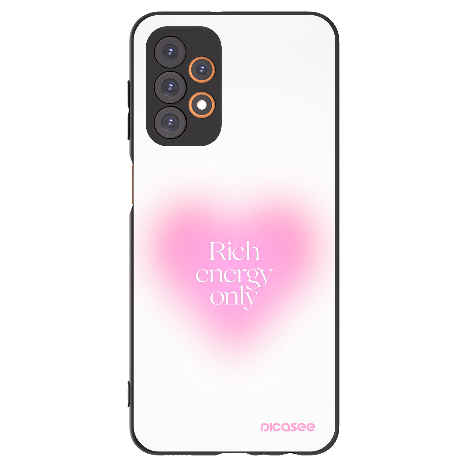 Picasee crna silikonska maskica za Samsung Galaxy A23 A235F 4G - Rich Energy