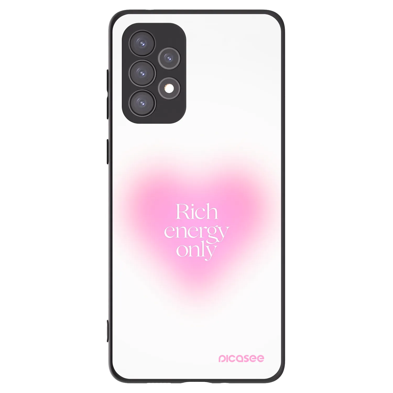 Picasee crna silikonska maskica za Samsung Galaxy A73 5G - Rich Energy