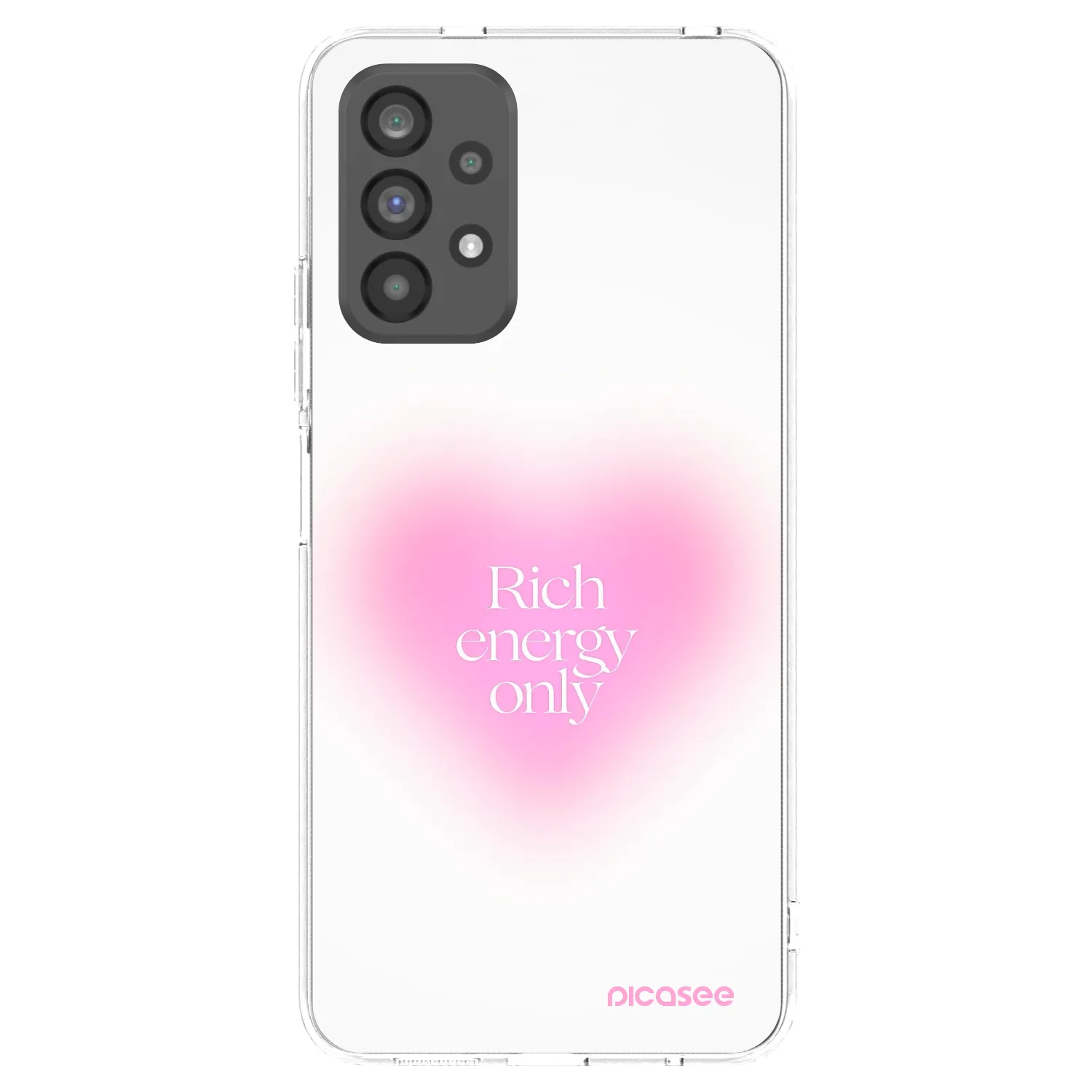 Picasee silikonska prozirna maskica za Samsung Galaxy A73 5G - Rich Energy