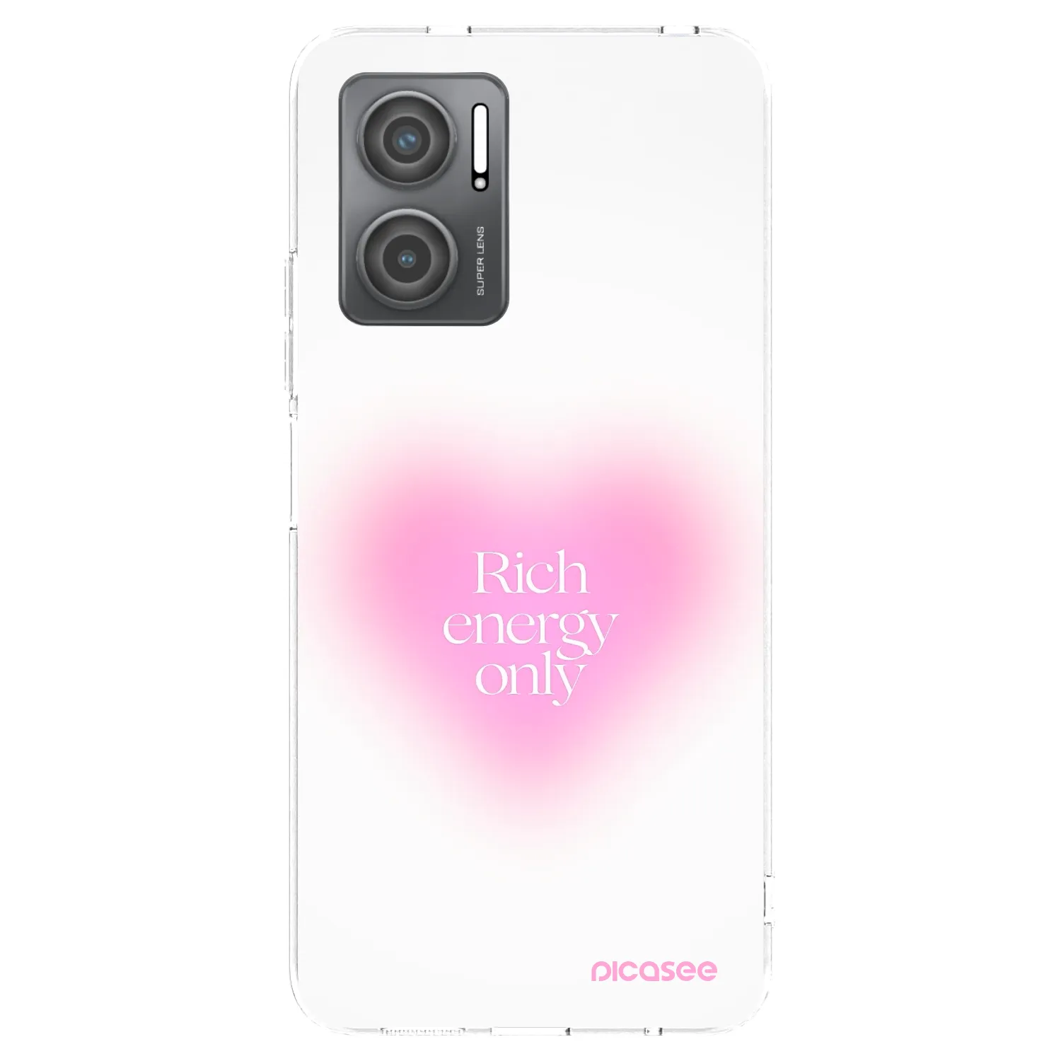 Picasee silikonska prozirna maskica za Xiaomi Redmi 10 5G - Rich Energy