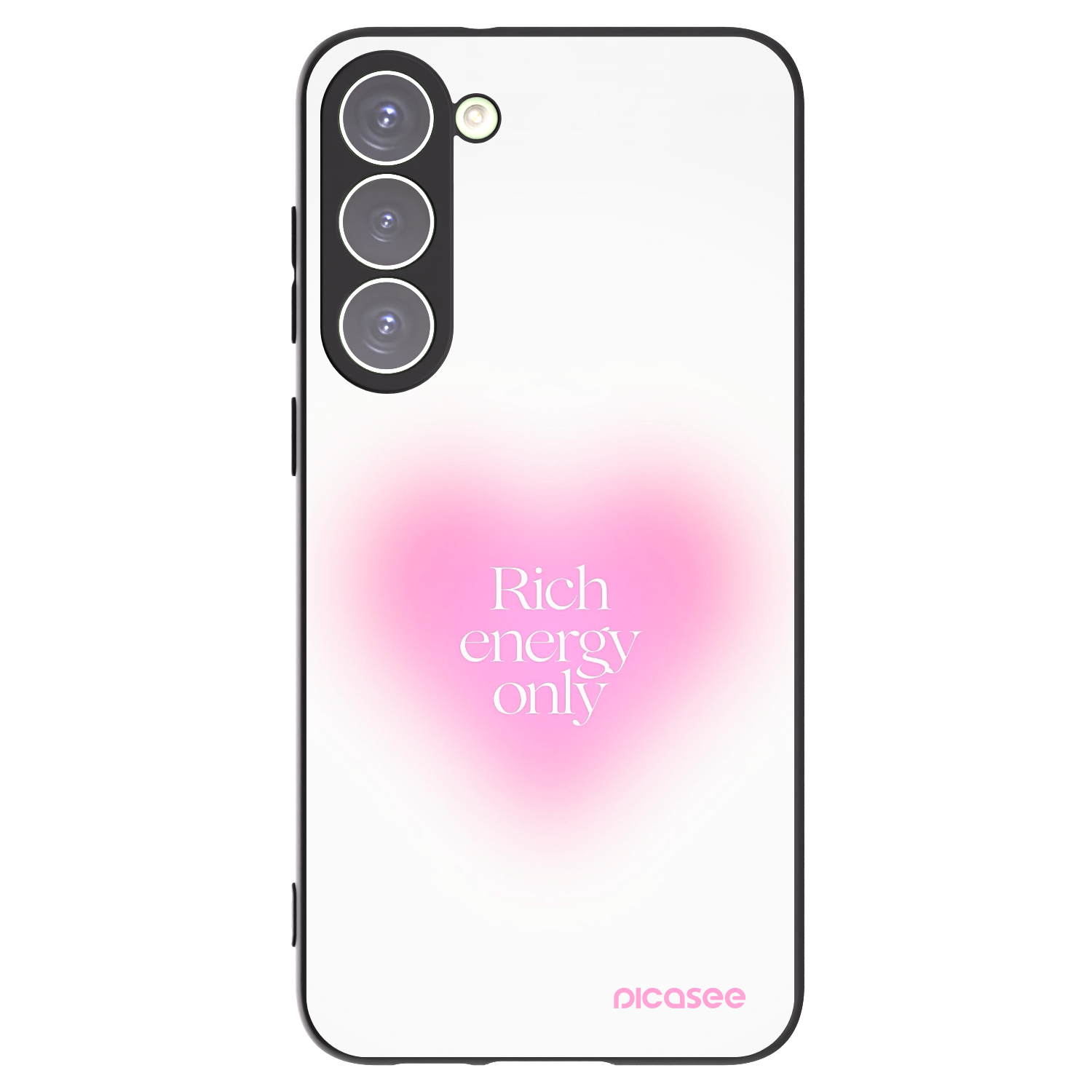 Picasee crna silikonska maskica za Samsung Galaxy S23+ 5G - Rich Energy