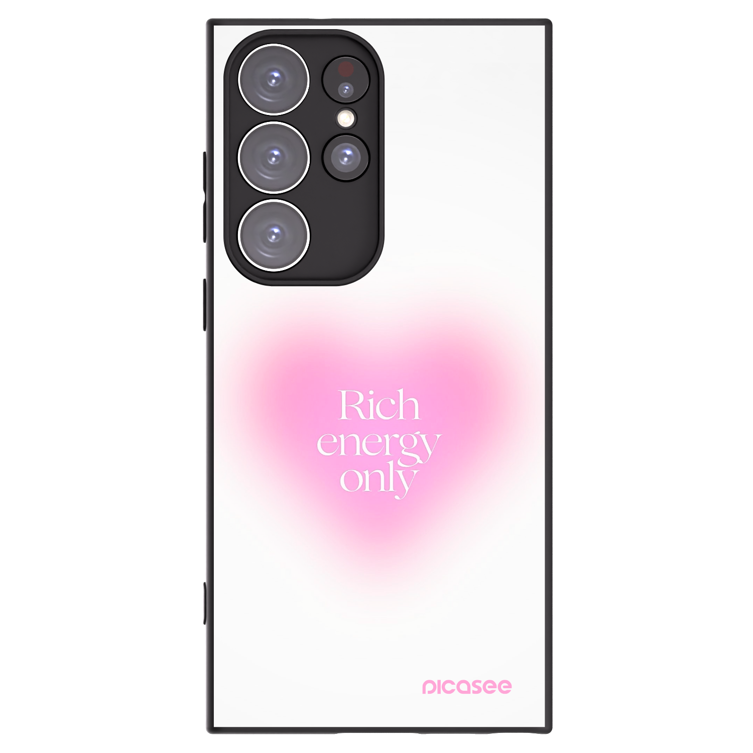 Picasee crna silikonska maskica za Samsung Galaxy S23 Ultra 5G - Rich Energy