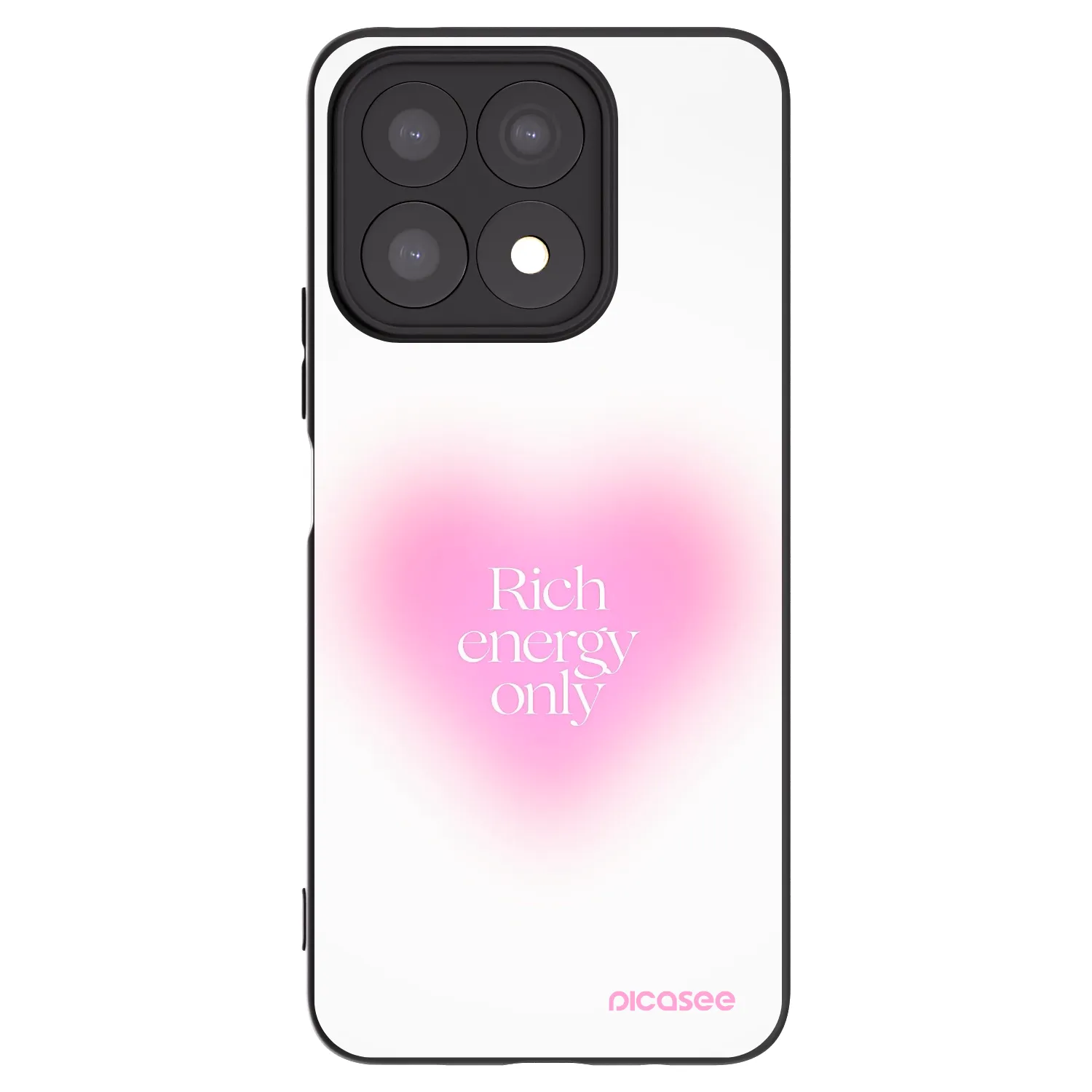 Picasee crna silikonska maskica za Honor X8a - Rich Energy