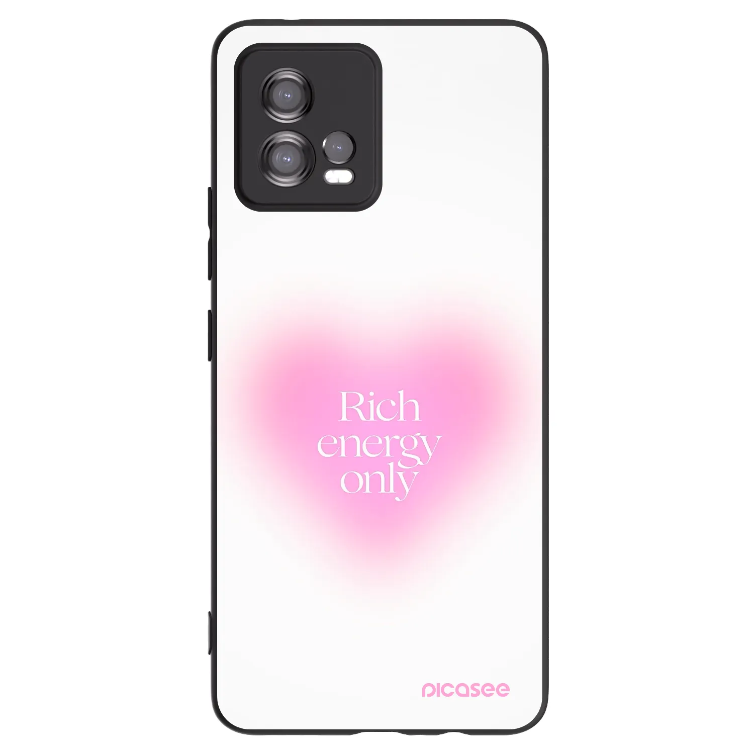 Picasee crna silikonska maskica za Motorola Moto G72 - Rich Energy