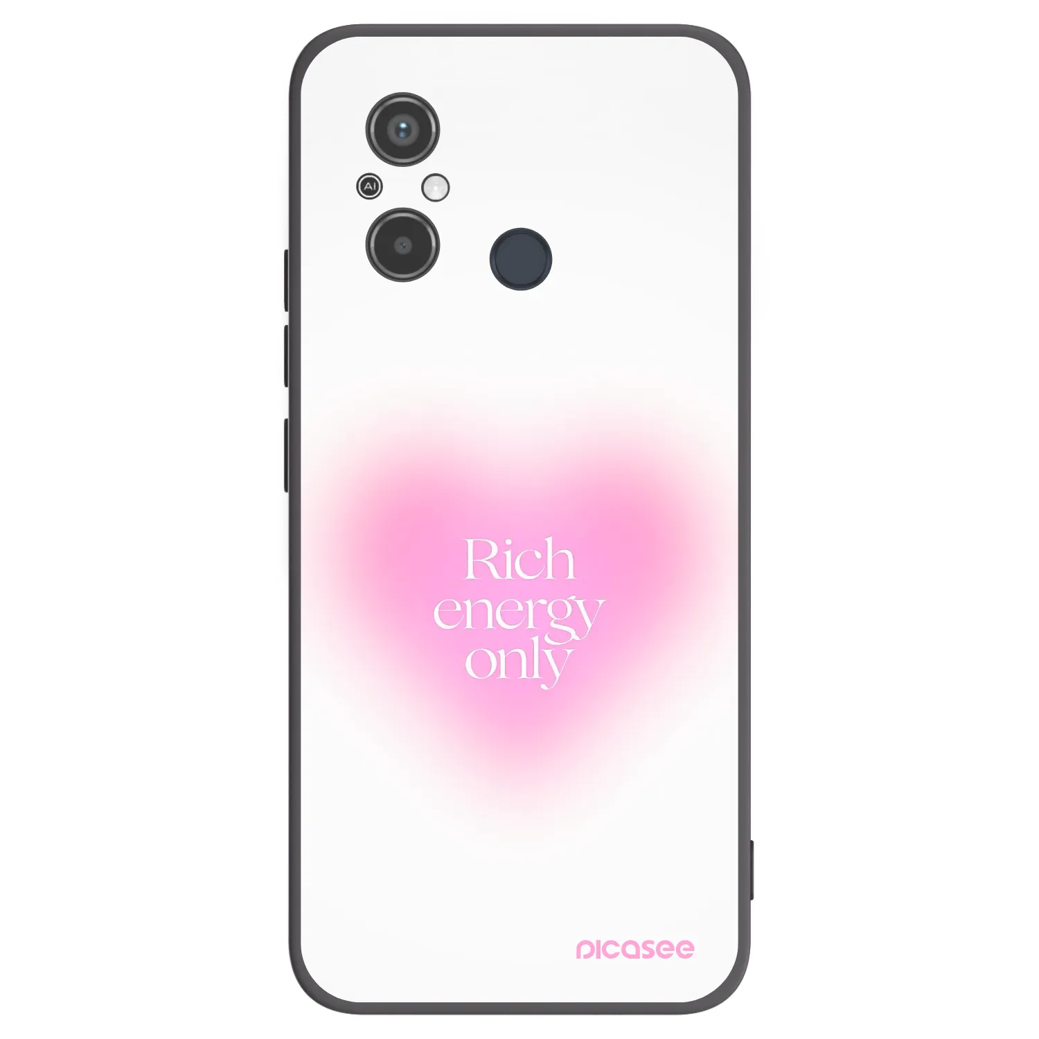 Picasee crna silikonska maskica za Xiaomi Redmi 12C - Rich Energy