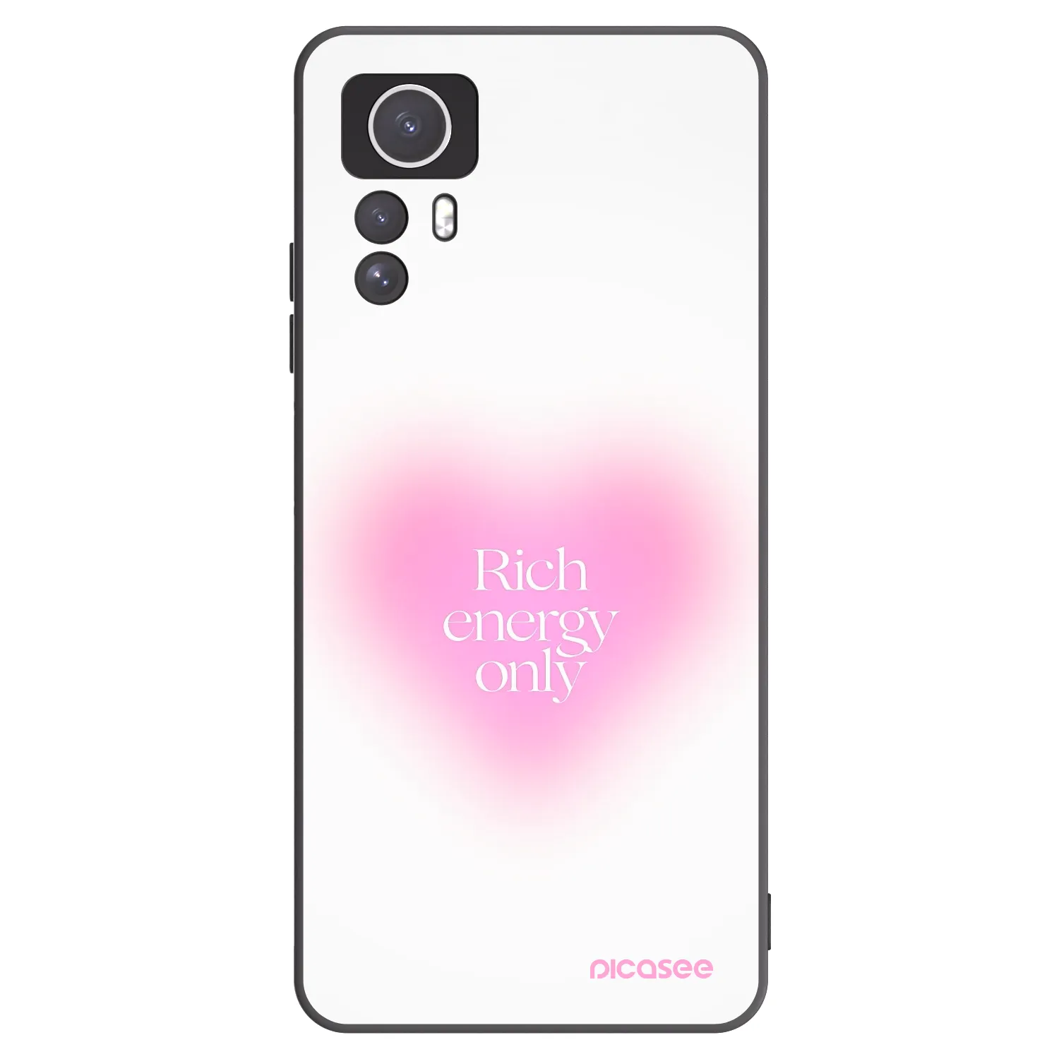 Picasee crna silikonska maskica za Xiaomi Redmi Note 12S - Rich Energy
