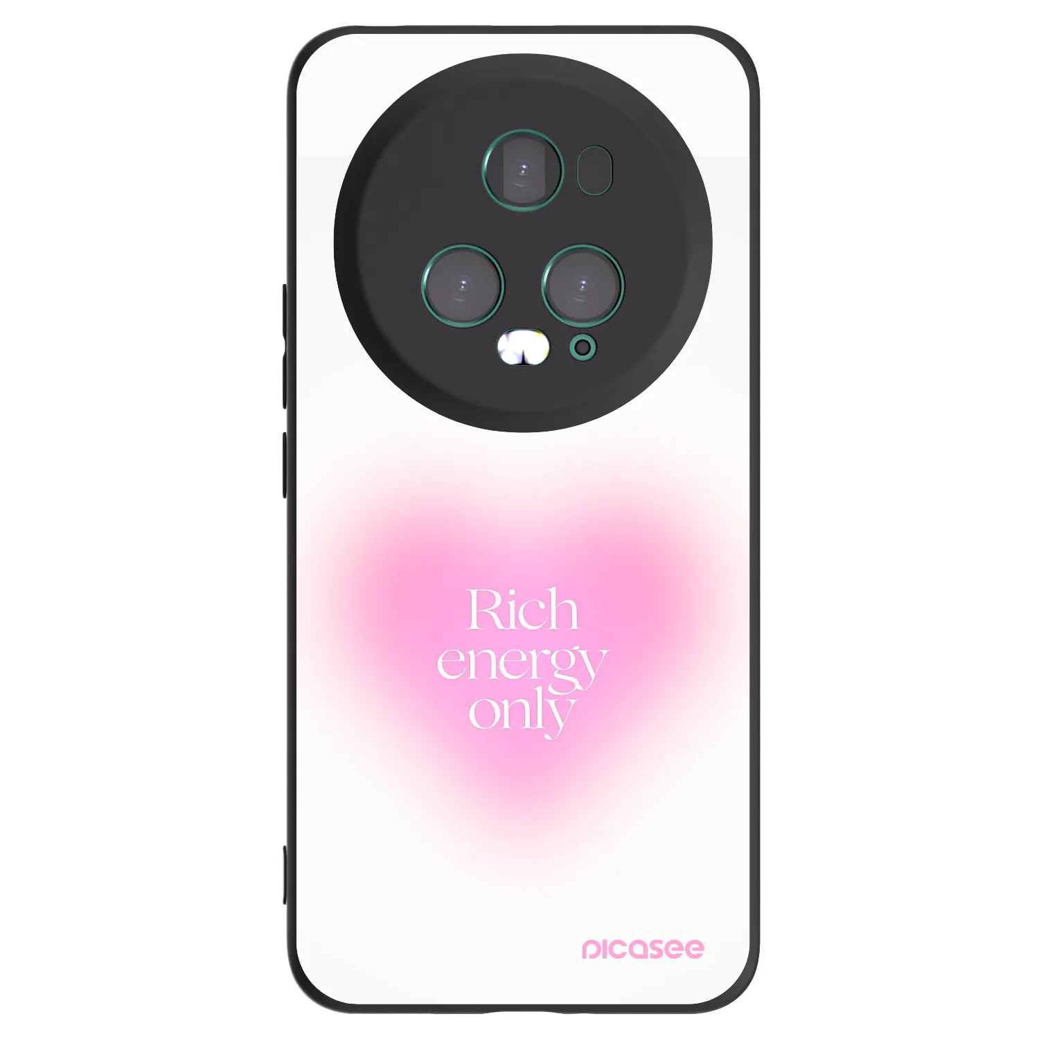 Picasee crna silikonska maskica za Honor Magic5 Pro - Rich Energy