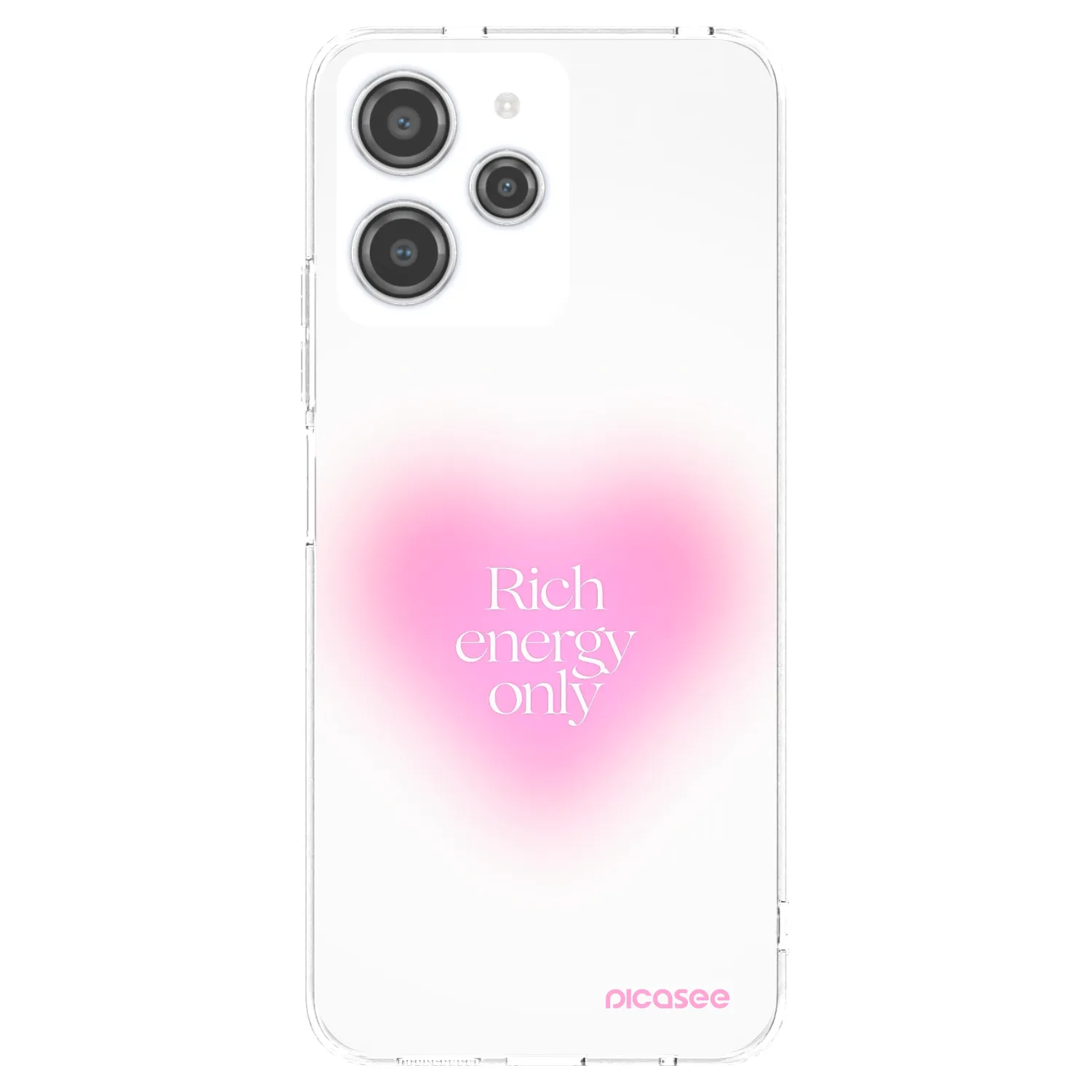 Picasee silikonska prozirna maskica za Xiaomi Redmi 12 4G - Rich Energy