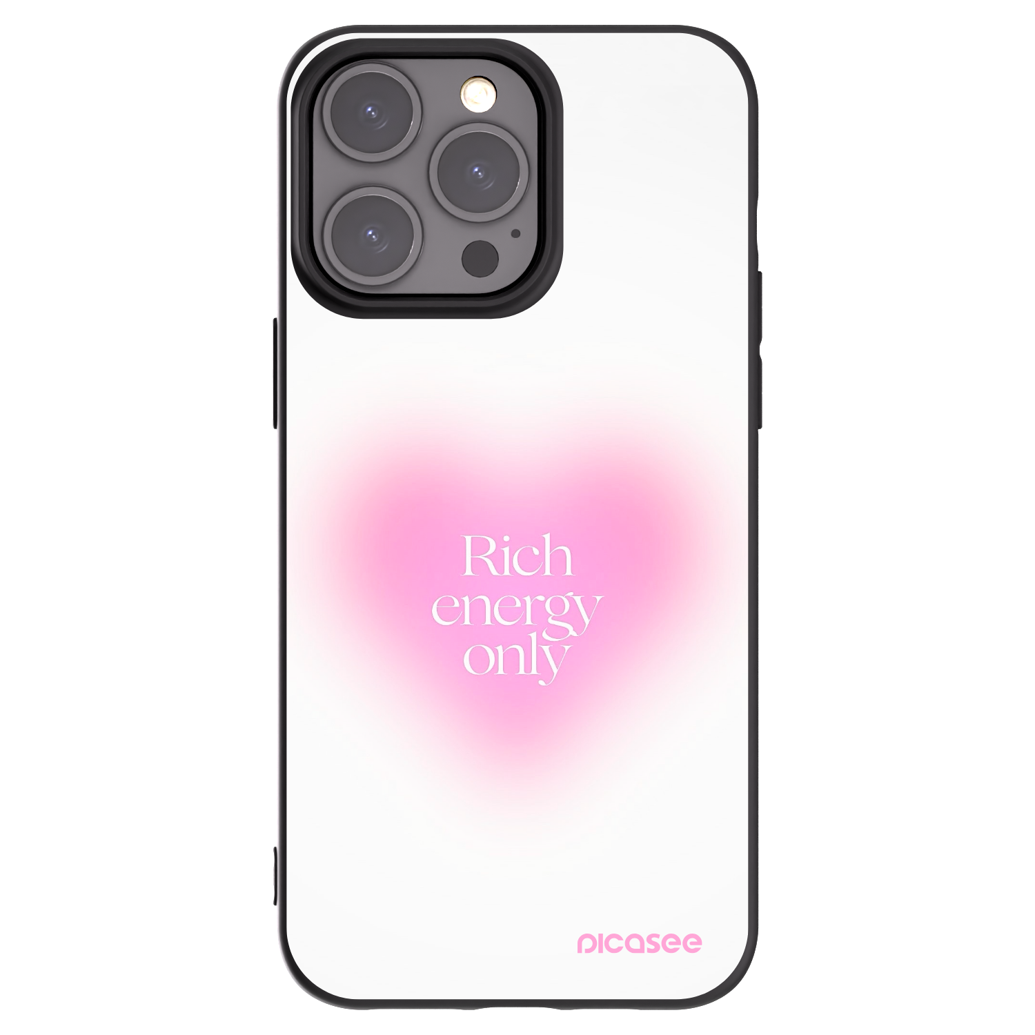 Picasee crna silikonska maskica za Apple iPhone 15 Pro Max - Rich Energy