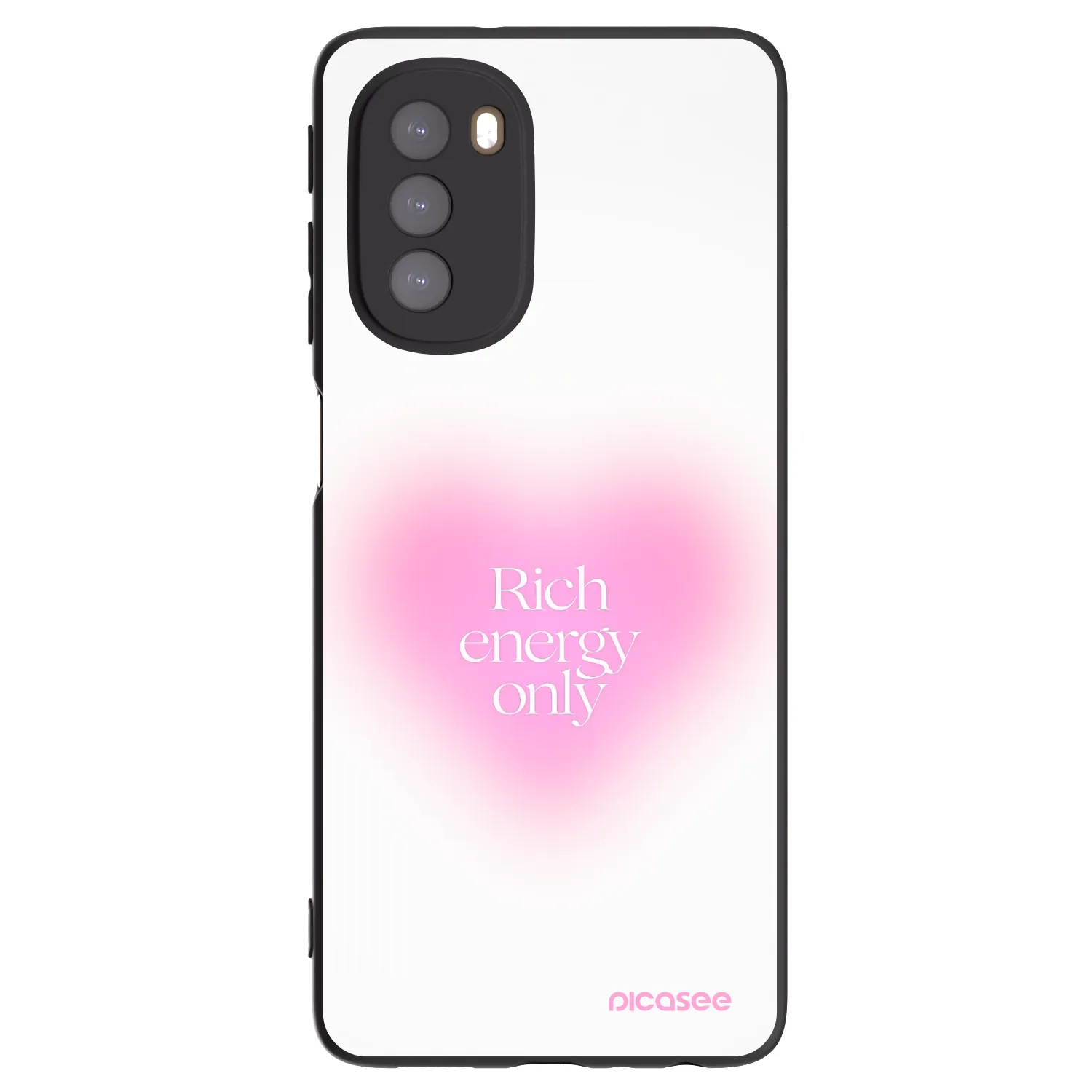 Picasee crna silikonska maskica za Motorola Moto G51 - Rich Energy