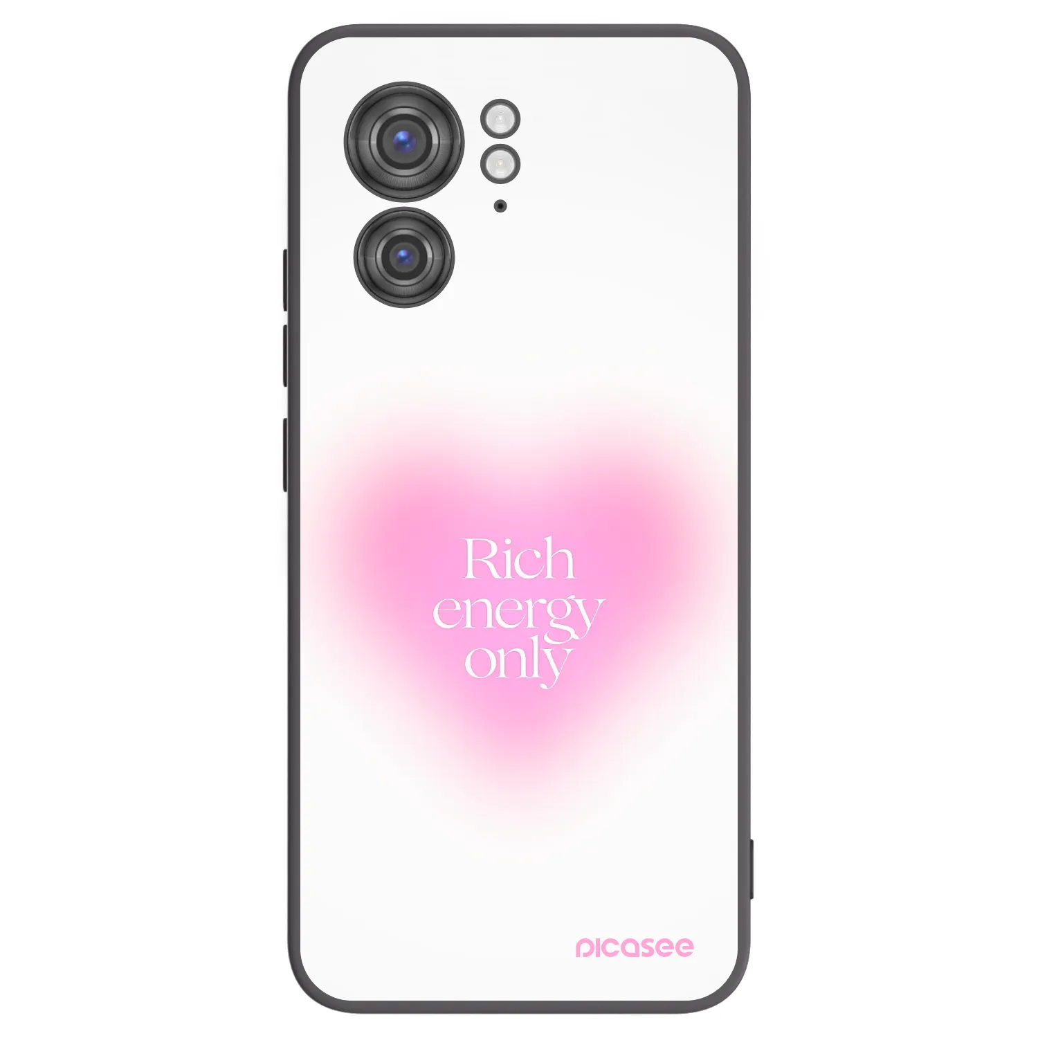 Picasee crna silikonska maskica za Motorola Edge 40 - Rich Energy