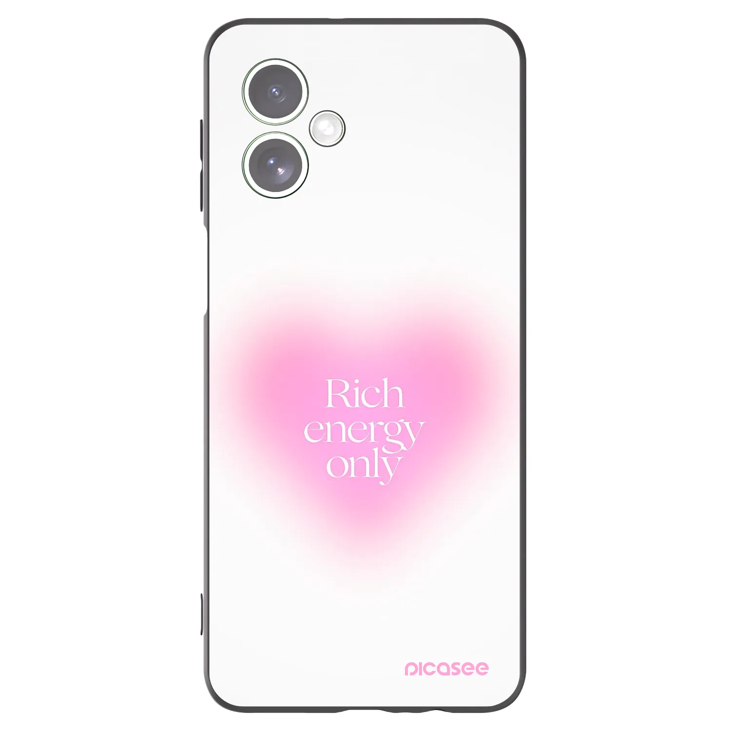 Picasee crna silikonska maskica za Motorola Moto G54 5G - Rich Energy