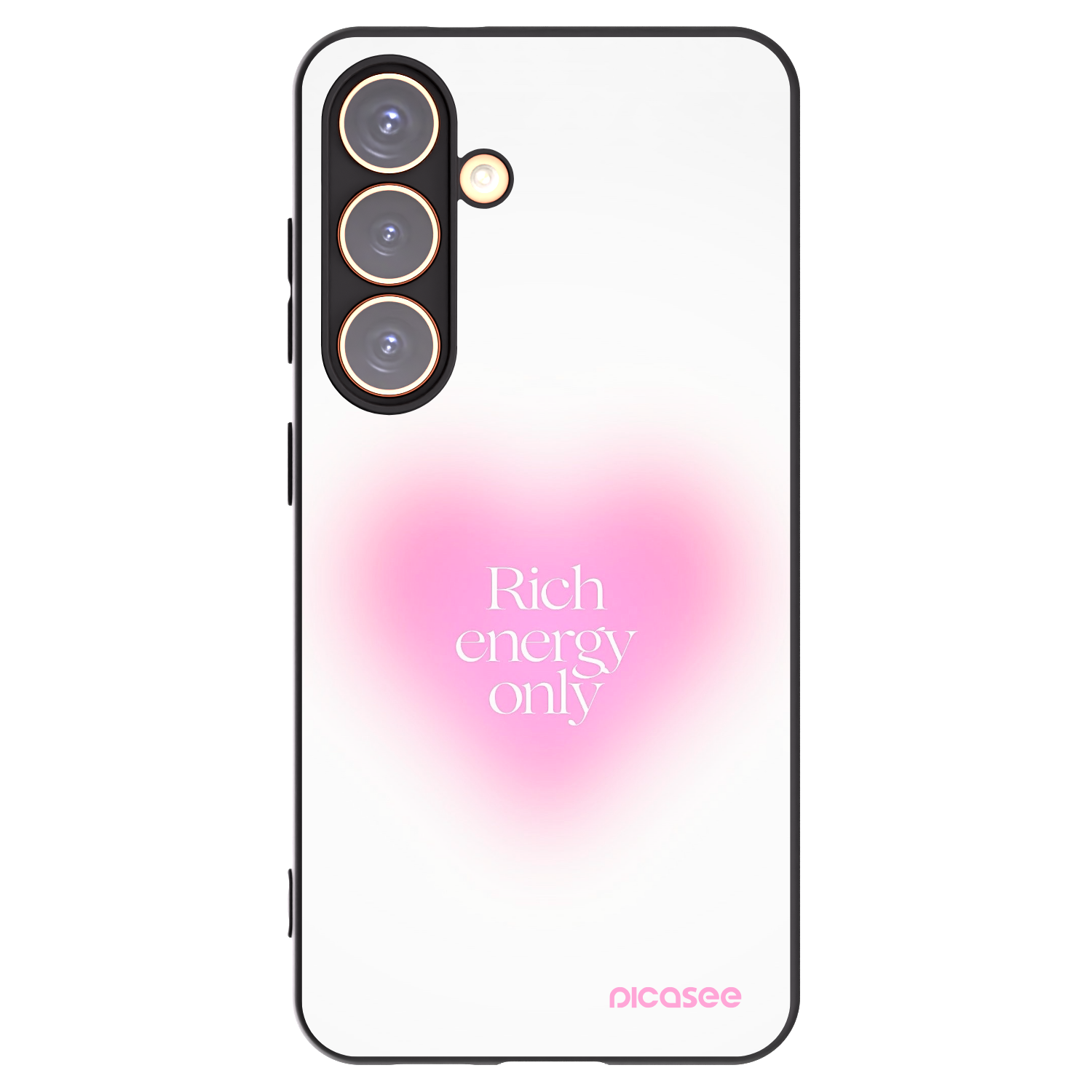 Picasee crna silikonska maskica za Samsung Galaxy S24 S921B 5G - Rich Energy