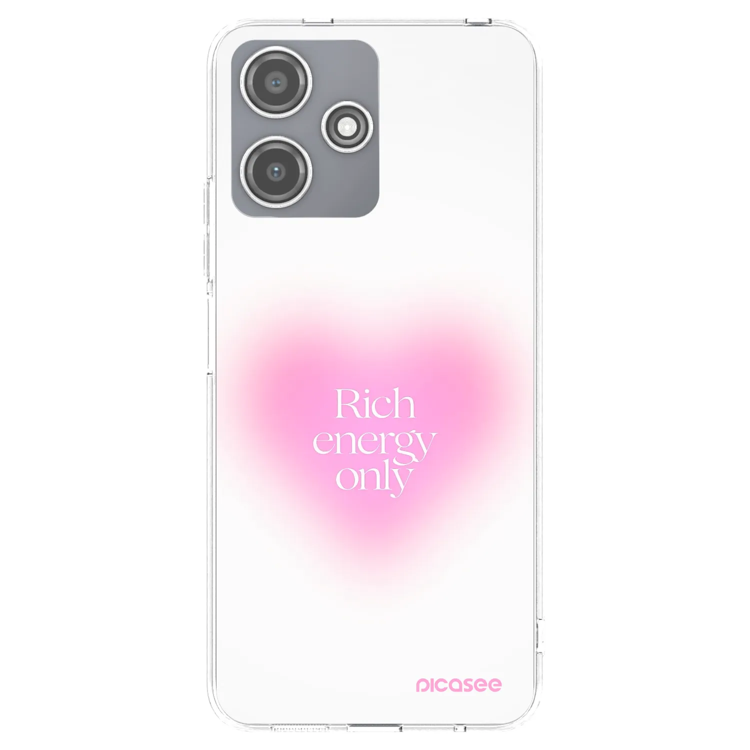 Picasee silikonska prozirna maskica za Xiaomi Redmi 12 5G - Rich Energy