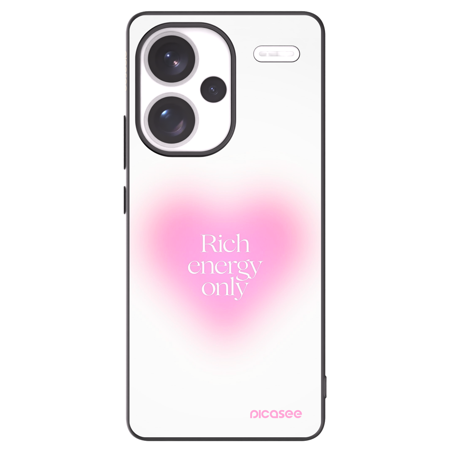 Picasee crna silikonska maskica za Xiaomi Redmi Note 13 Pro+ 5G - Rich Energy