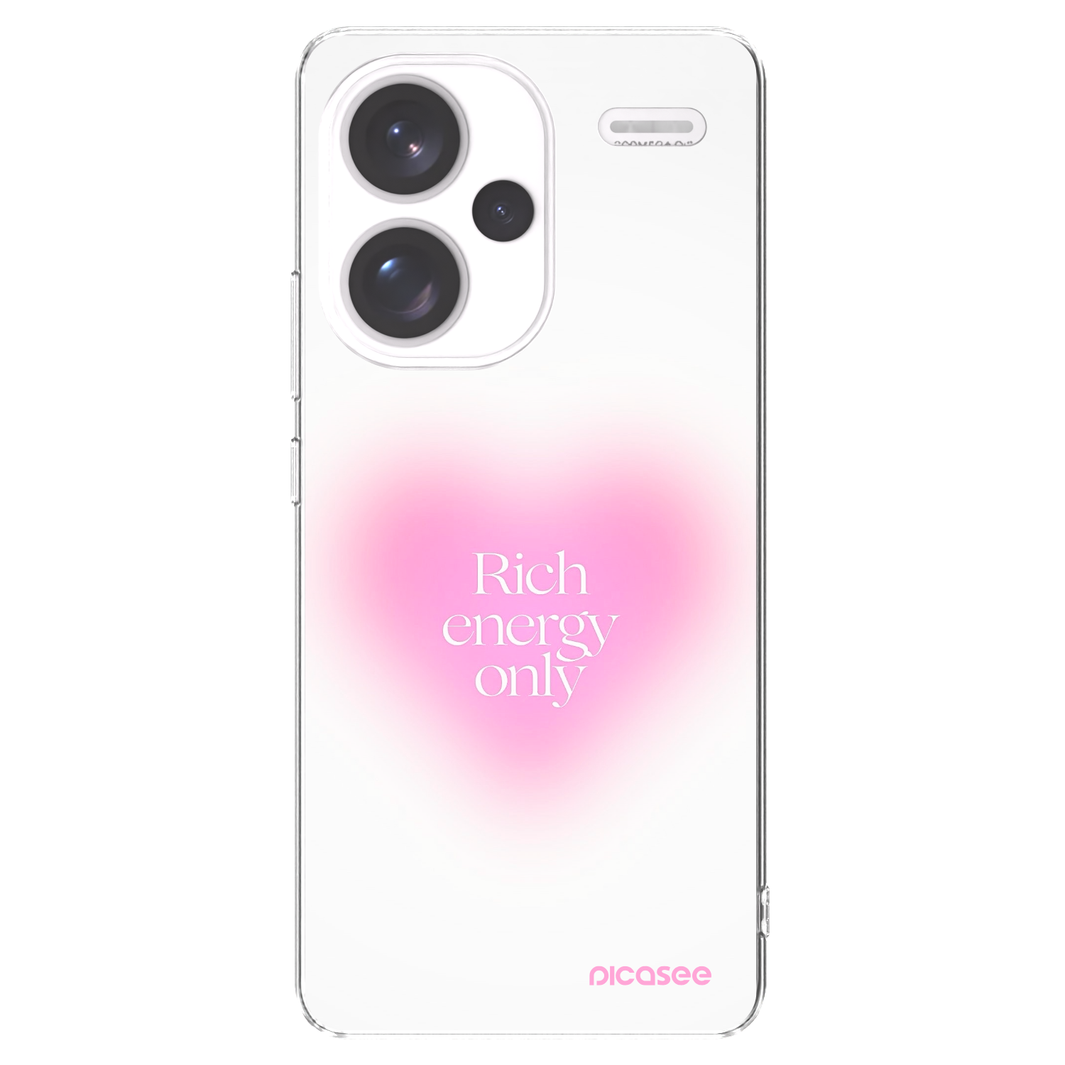 Picasee silikonska prozirna maskica za Xiaomi Redmi Note 13 Pro+ 5G - Rich Energy