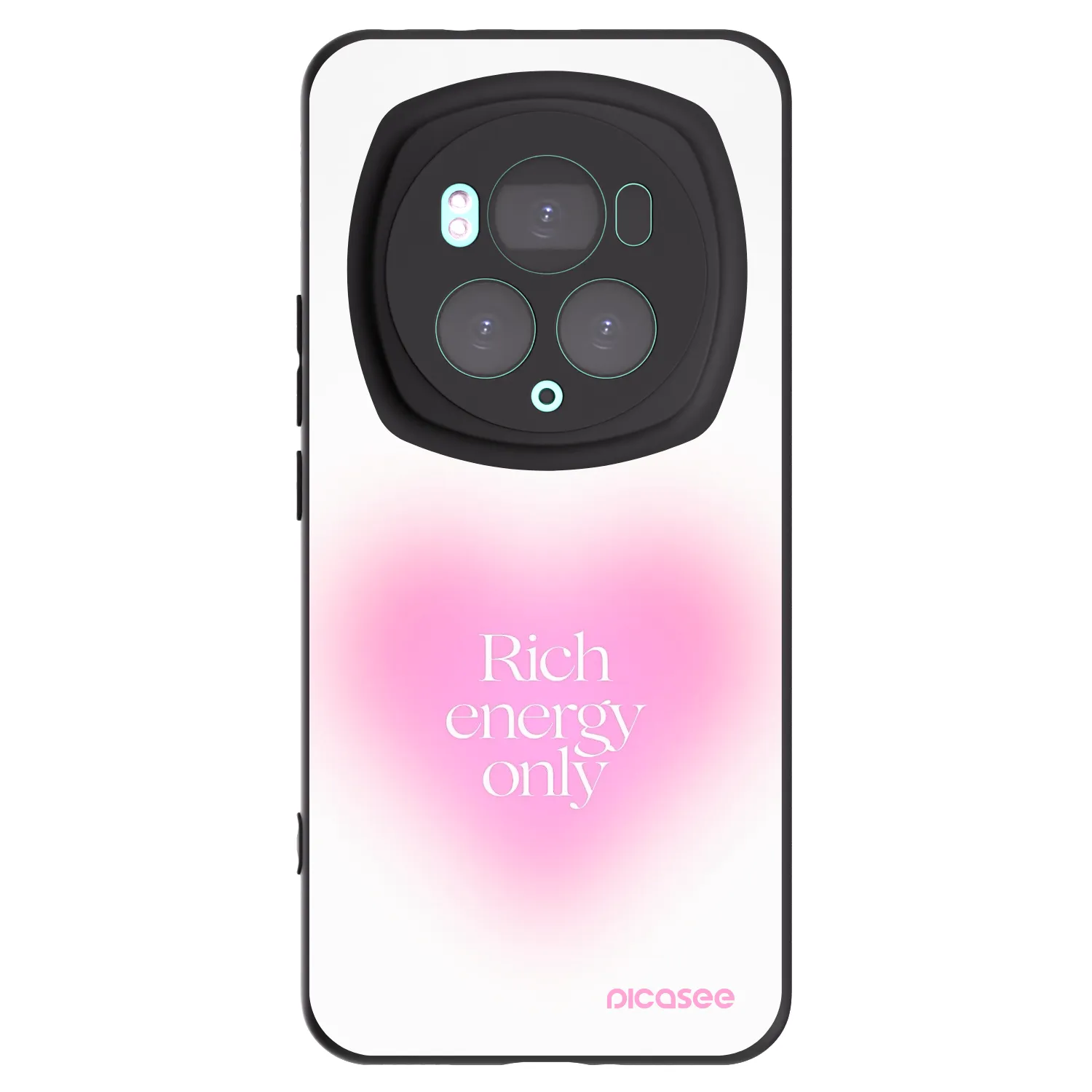 Picasee crna silikonska maskica za Honor Magic6 Pro - Rich Energy