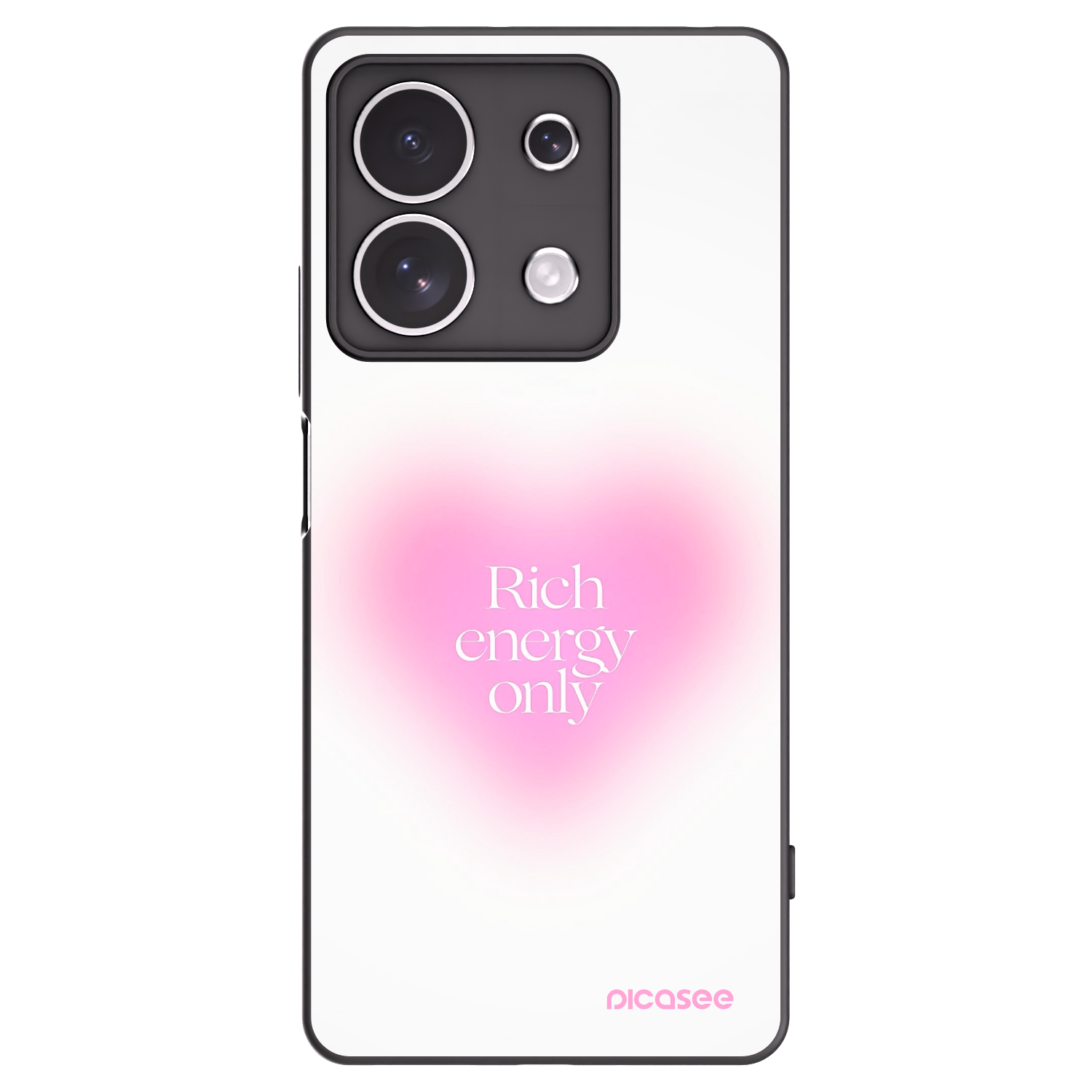 Picasee crna silikonska maskica za Xiaomi Redmi Note 13 4G - Rich Energy