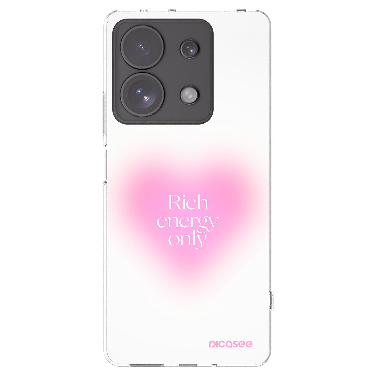 Picasee silikonska prozirna maskica za Xiaomi Redmi Note 13 Pro 4G - Rich Energy