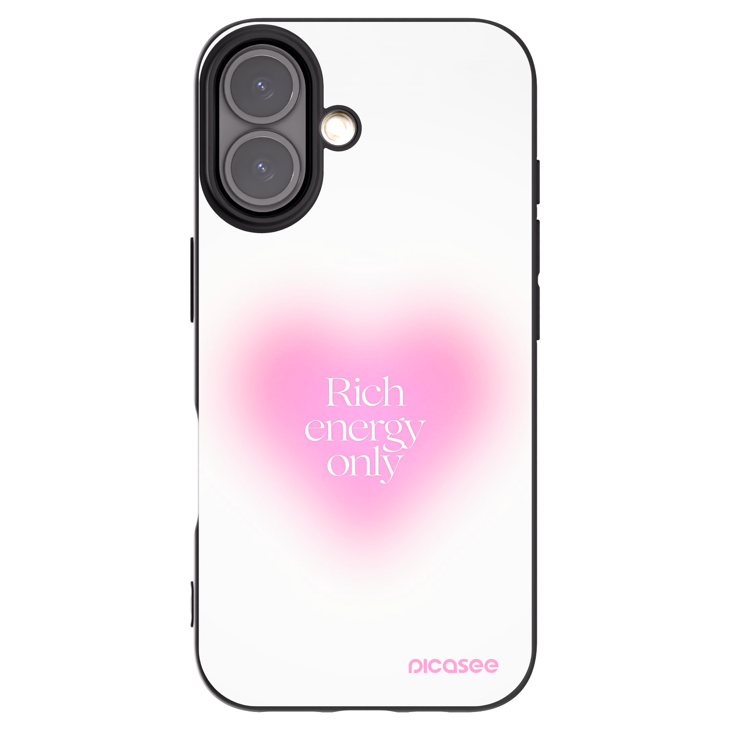 Picasee crna silikonska maskica za Apple iPhone 16 - Rich Energy