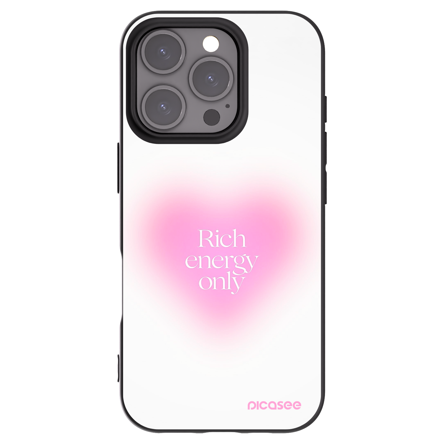 Picasee crna silikonska maskica za Apple iPhone 16 Pro - Rich Energy