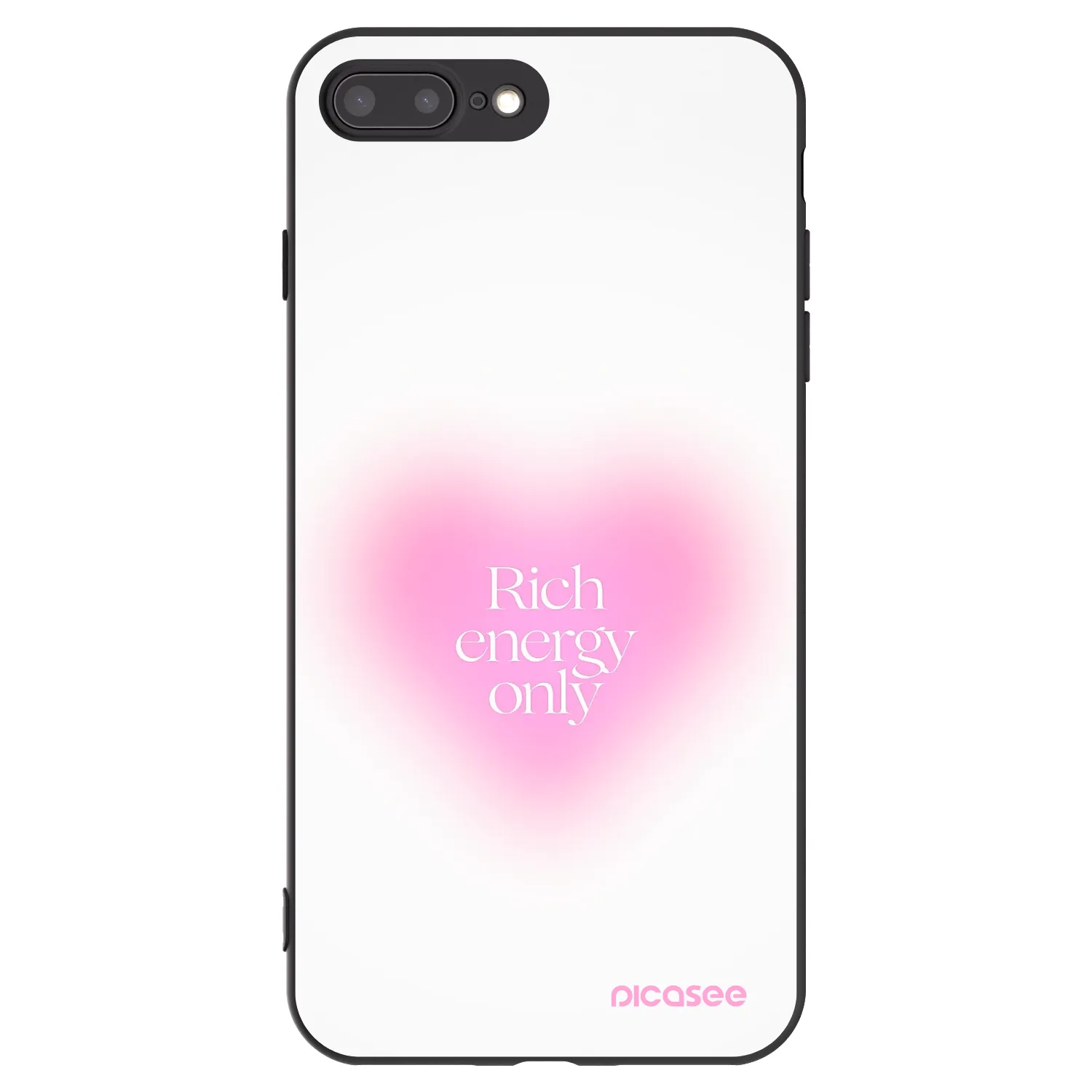 Picasee crna silikonska maskica za Apple iPhone 7 Plus - Rich Energy