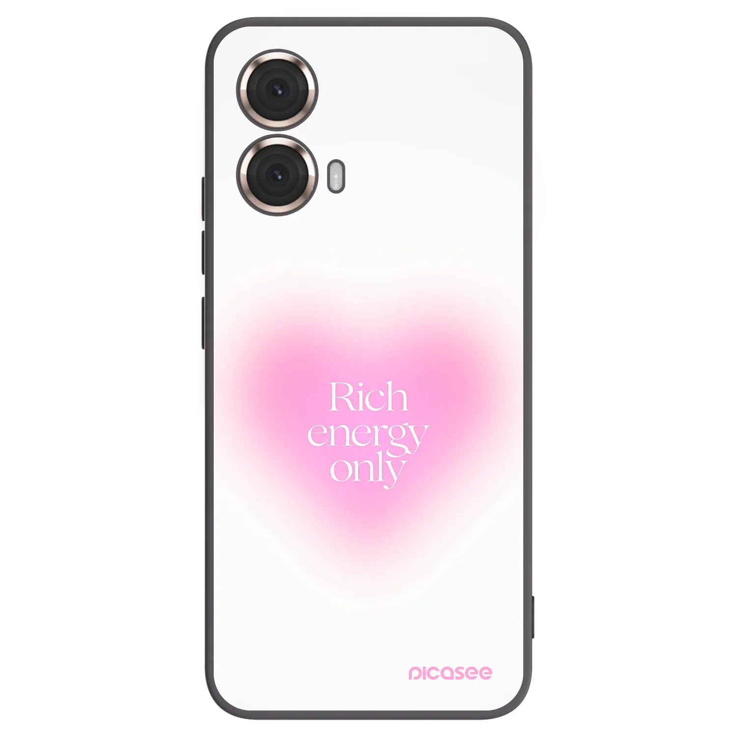 Picasee crna silikonska maskica za Motorola Moto G85 - Rich Energy