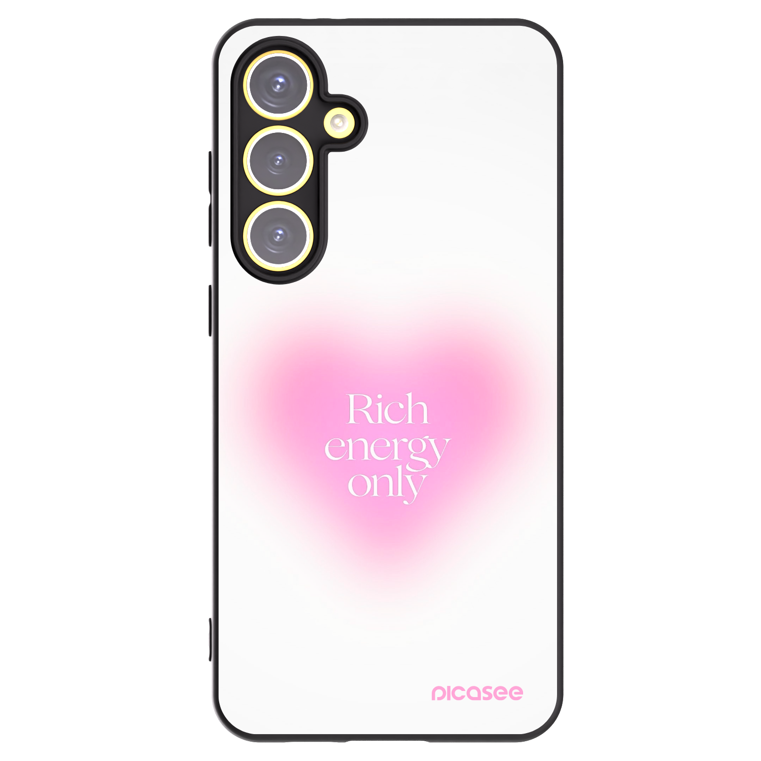 Picasee crna silikonska maskica za Samsung Galaxy S24 FE S721B - Rich Energy