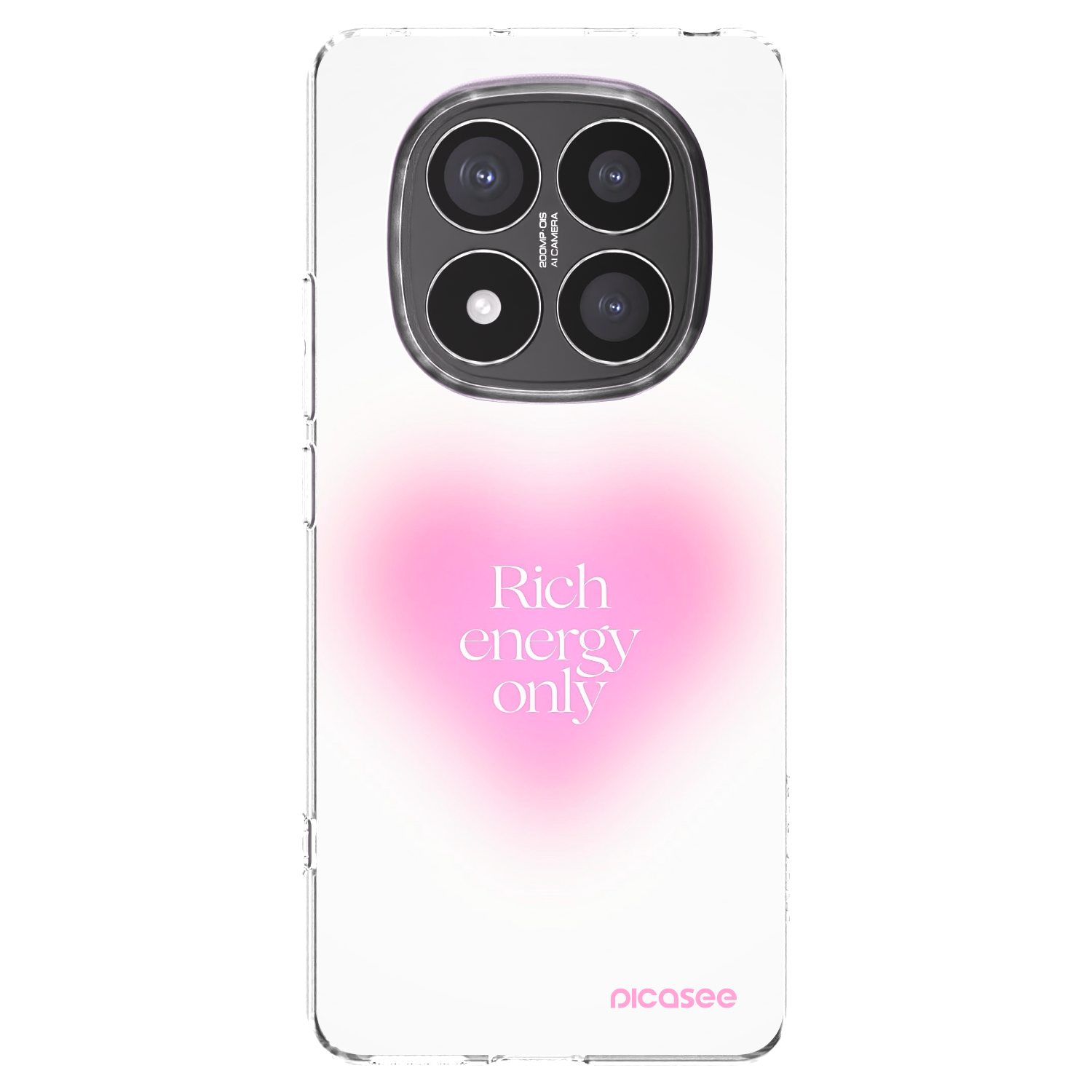 Picasee silikonska prozirna maskica za Xiaomi Redmi Note 14 Pro+ 5G - Rich Energy