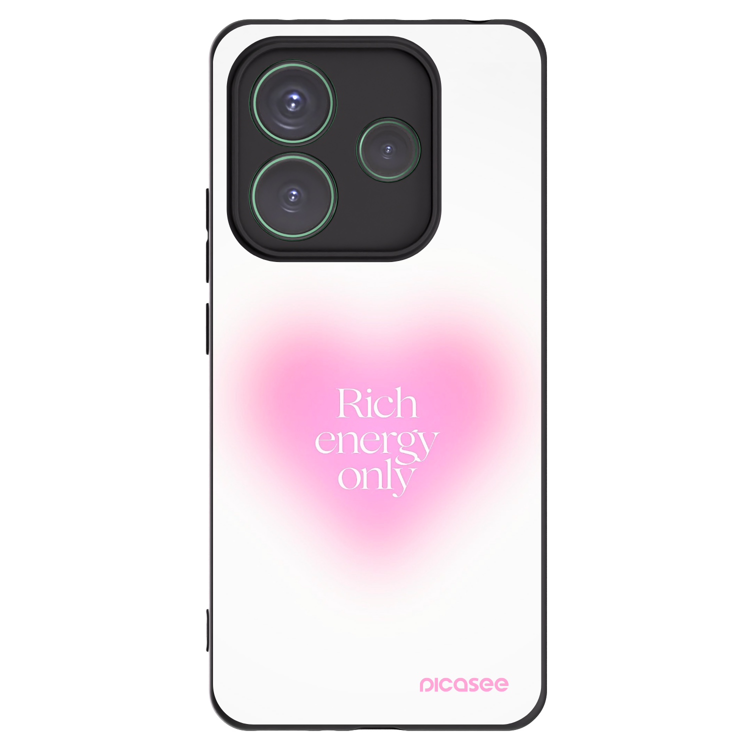Picasee crna silikonska maskica za Xiaomi Redmi Note 14 5G - Rich Energy