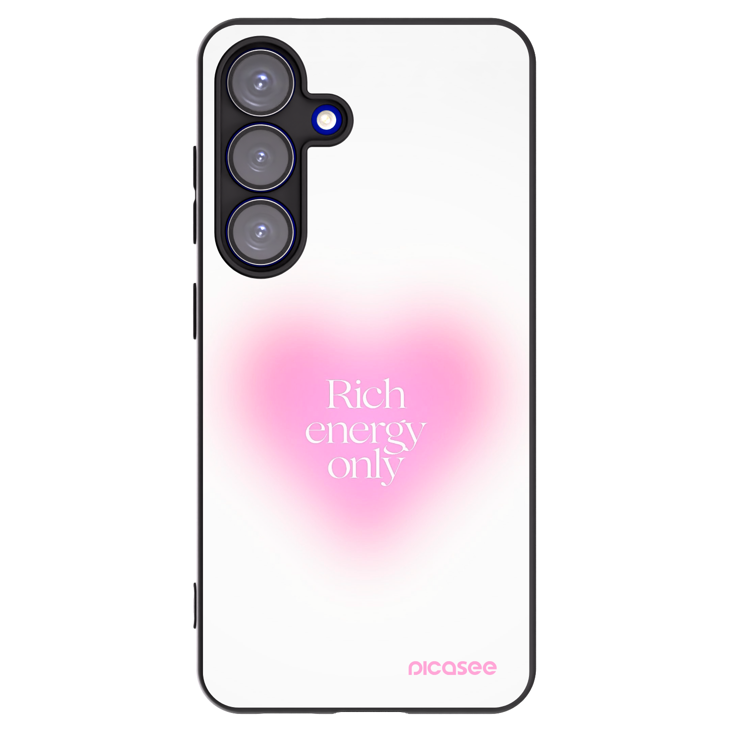 Picasee crna silikonska maskica za Samsung Galaxy S25 5G - Rich Energy