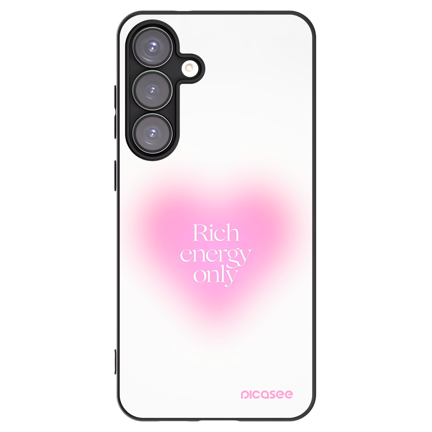 Picasee crna silikonska maskica za Samsung Galaxy S25+ 5G - Rich Energy