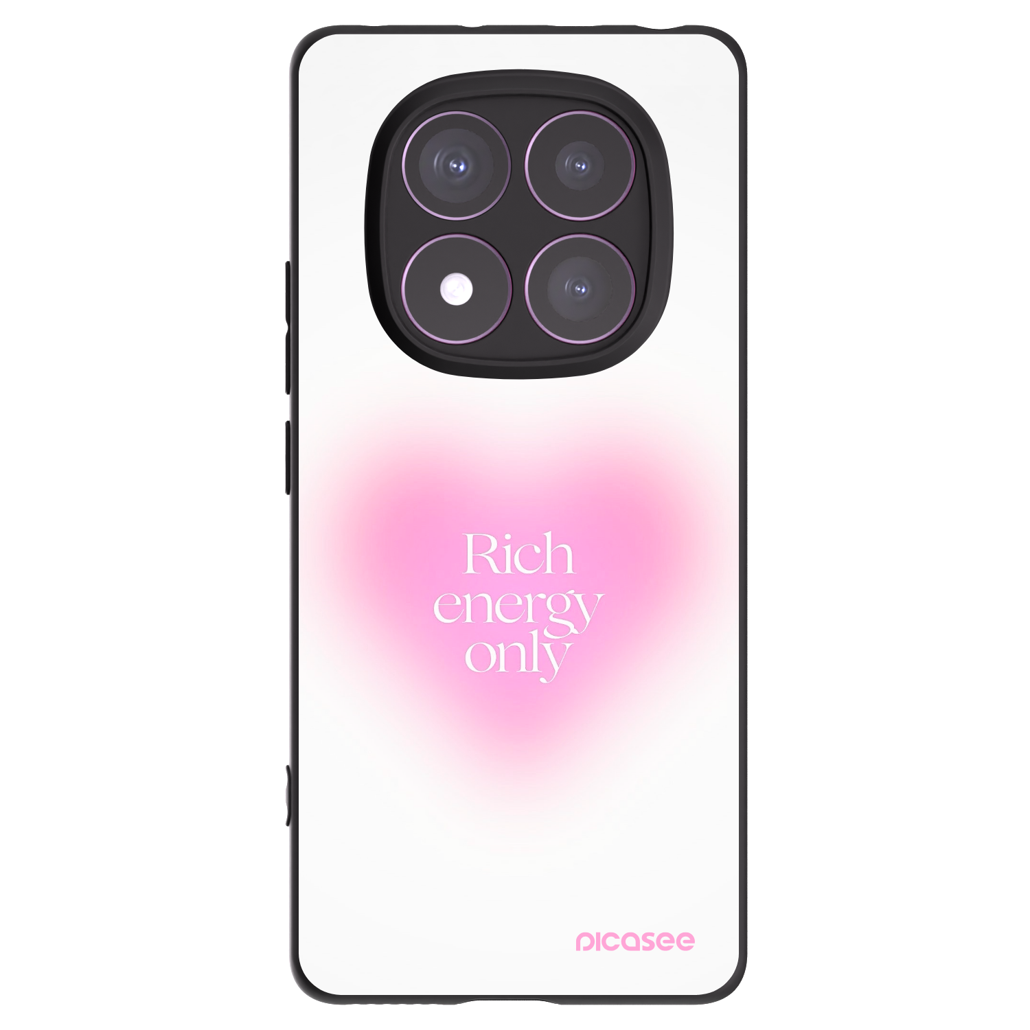 Picasee crna silikonska maskica za Xiaomi Redmi Note 14 Pro 4G - Rich Energy