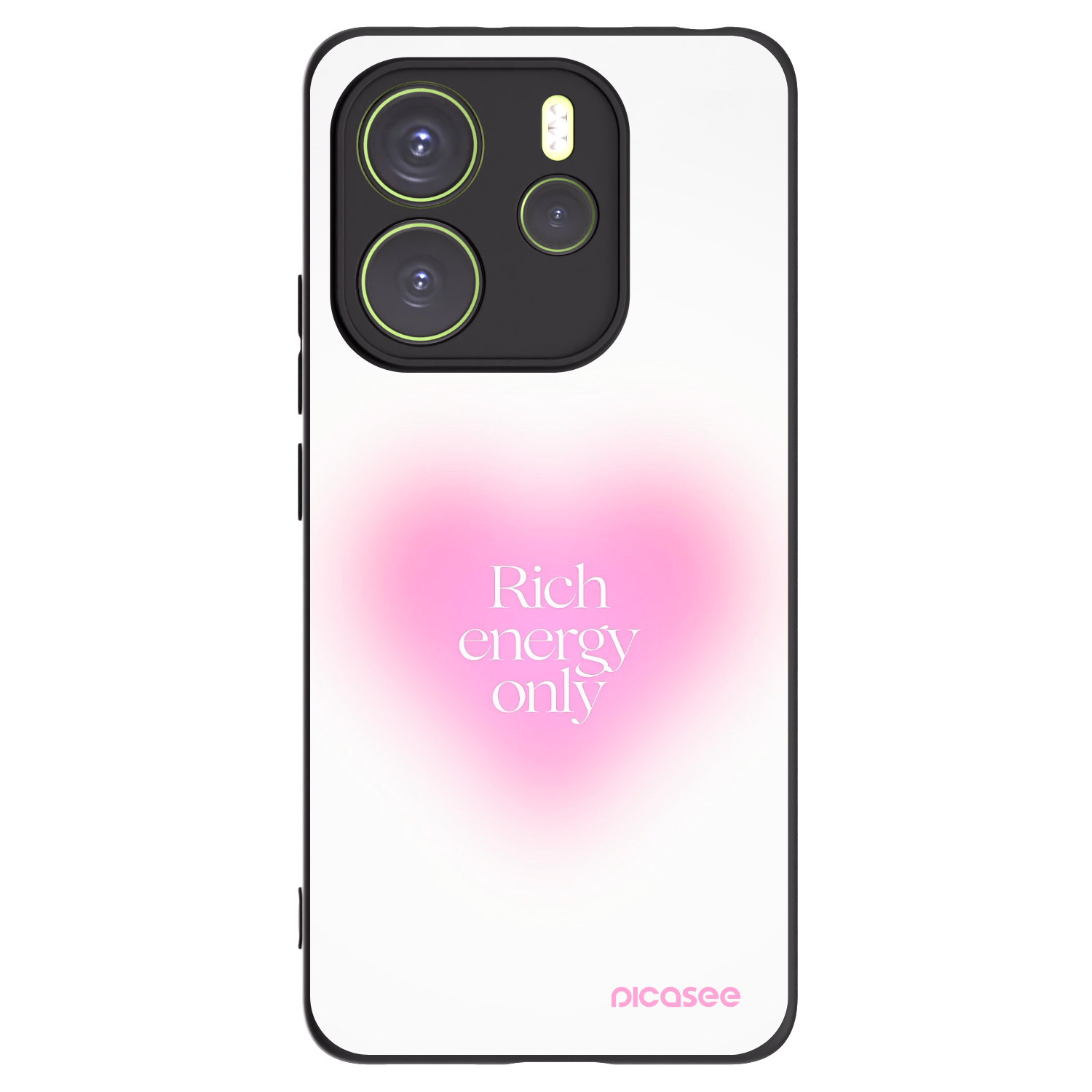 Picasee crna silikonska maskica za Xiaomi Redmi Note 14 4G - Rich Energy