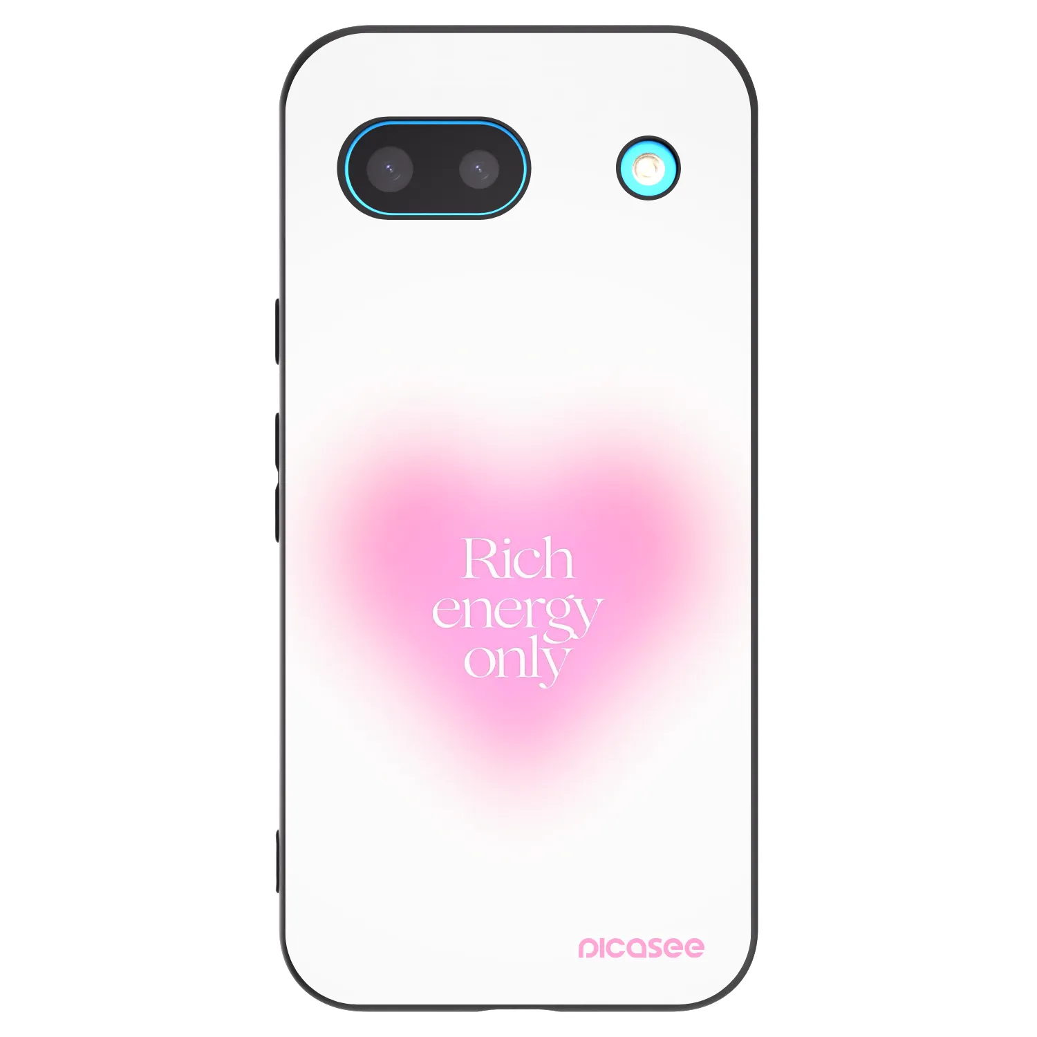 Picasee crna silikonska maskica za Google Pixel 8a - Rich Energy
