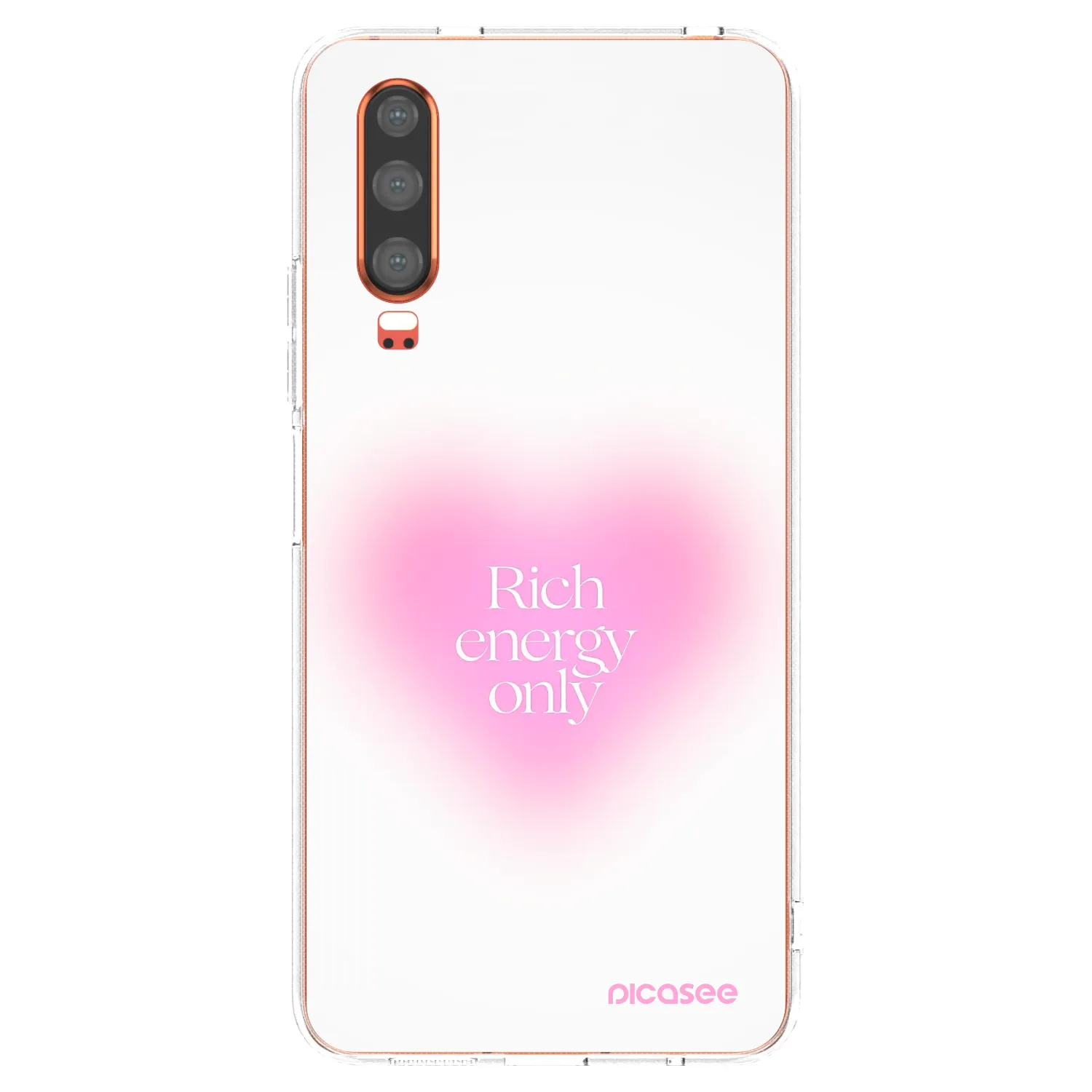 Picasee silikonska prozirna maskica za Huawei P30 - Rich Energy