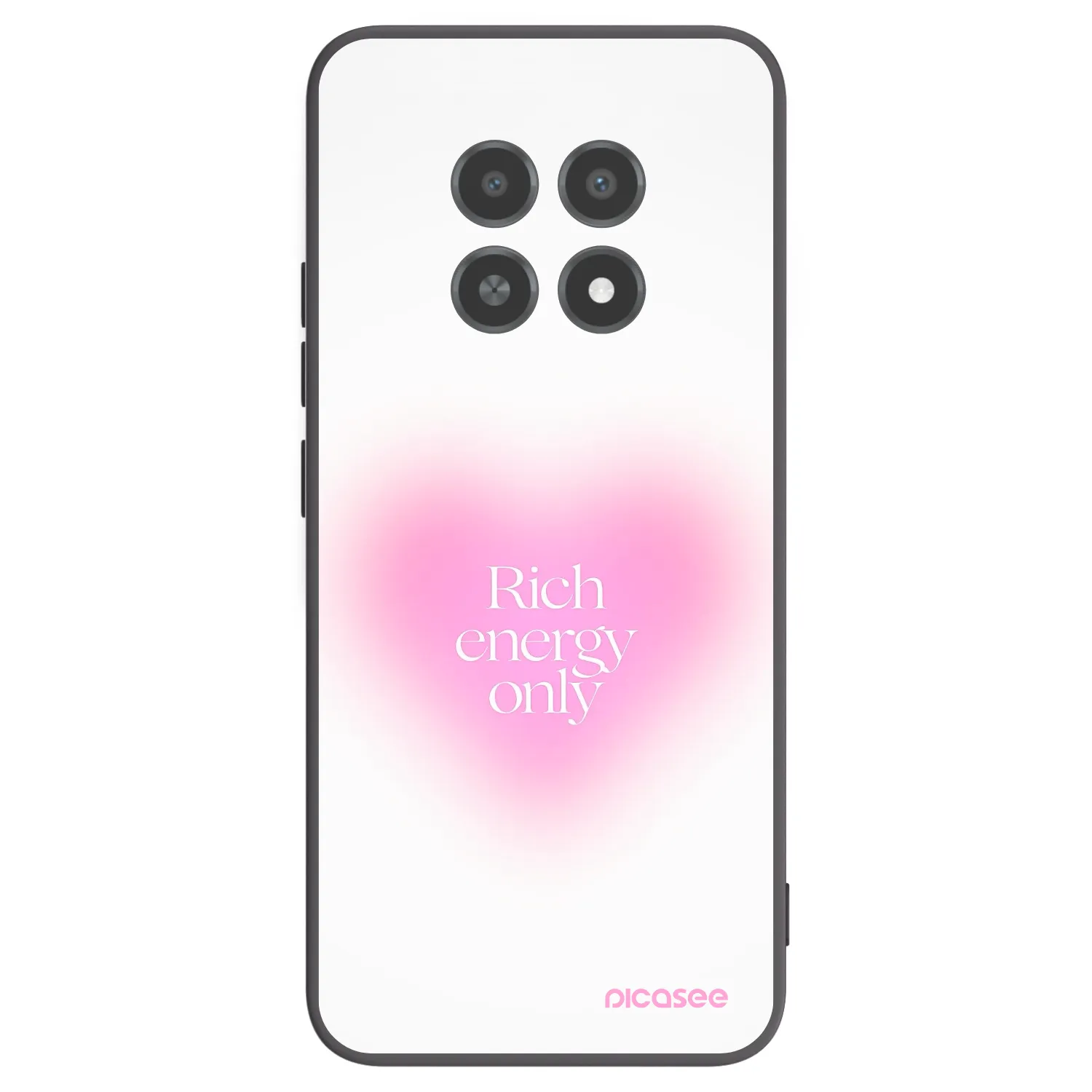 Picasee crna silikonska maskica za Realme 12X - Rich Energy