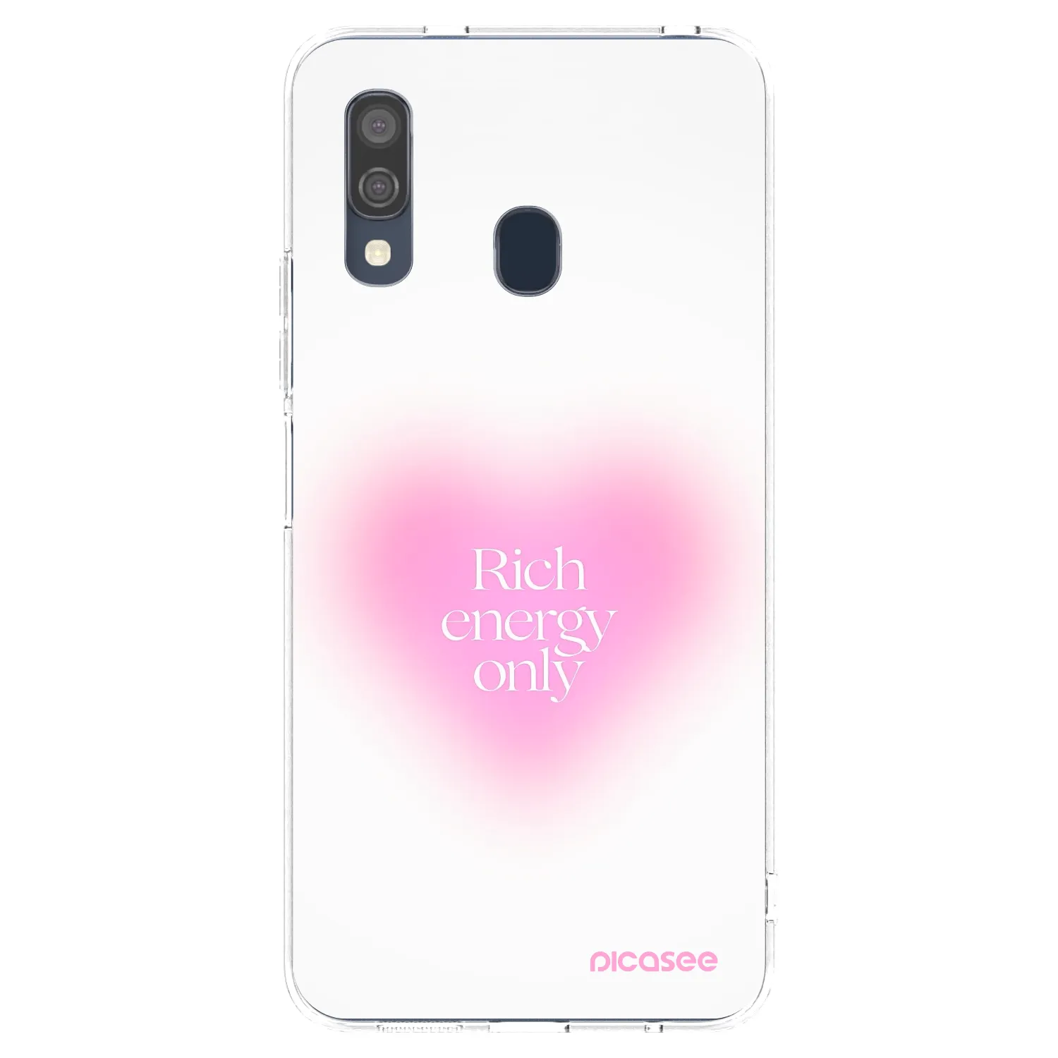 Picasee silikonska prozirna maskica za Samsung Galaxy A40 A405F - Rich Energy