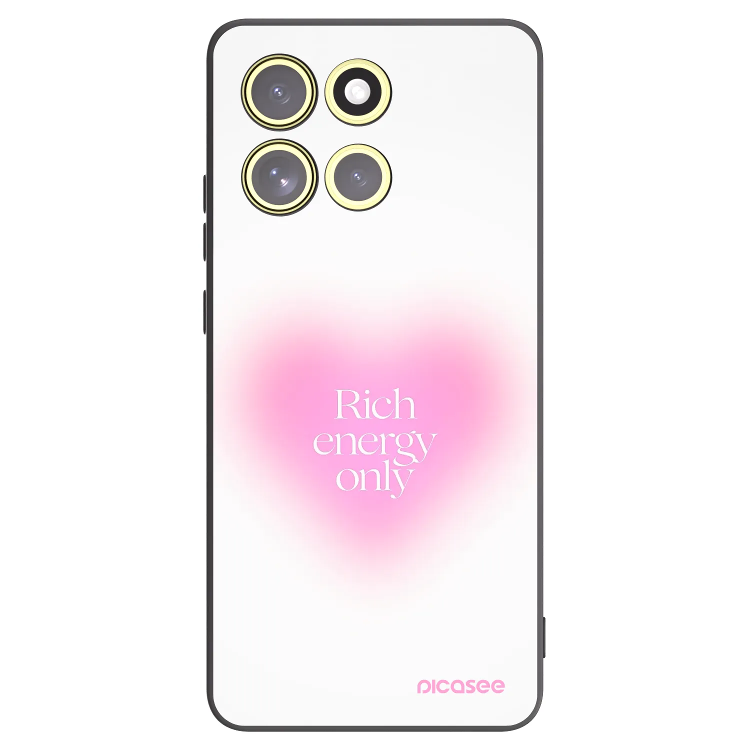 Picasee crna silikonska maskica za Motorola Moto G86 5G - Rich Energy