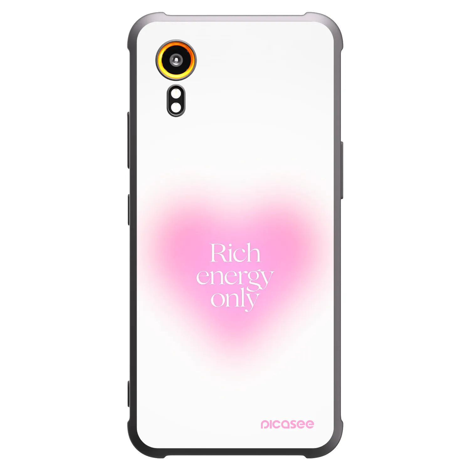 Picasee crna silikonska maskica za Samsung Galaxy Xcover 7 - Rich Energy
